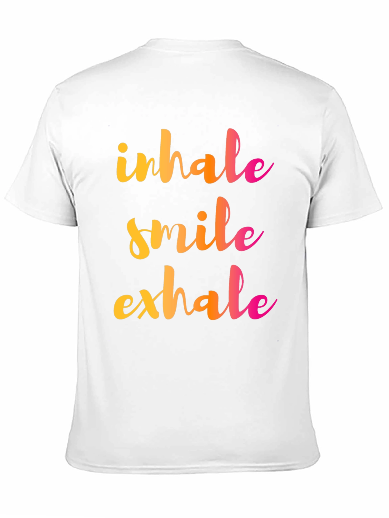 Black Inhale Smile Exhale Graphic Tee - Positive Vibes Shirt view 11