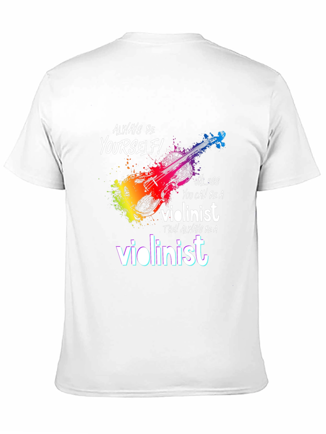 Black Violinist T-Shirt - Be Yourself Unless... view 11