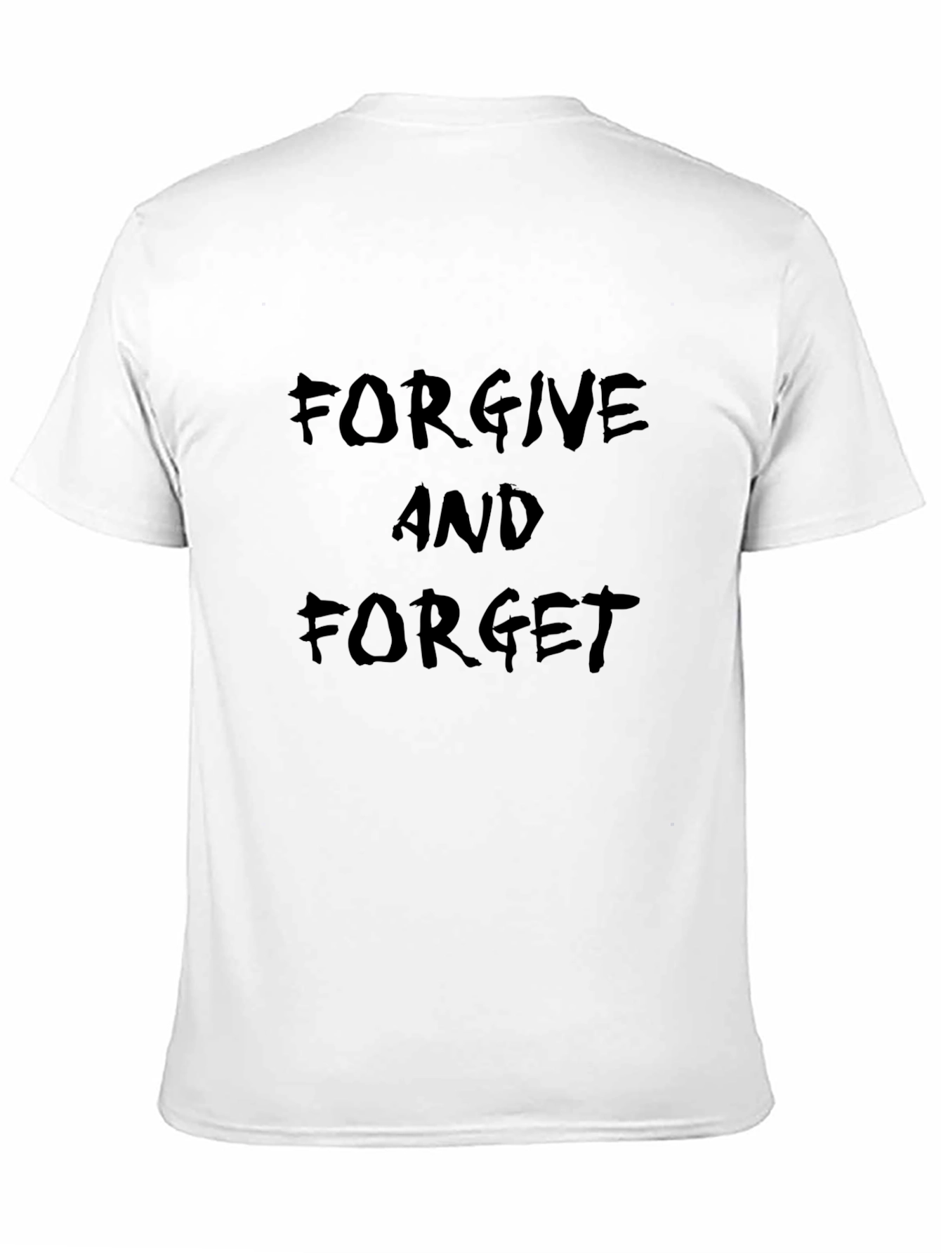 Black Forgive and Forget Black Graphic Tee view 11