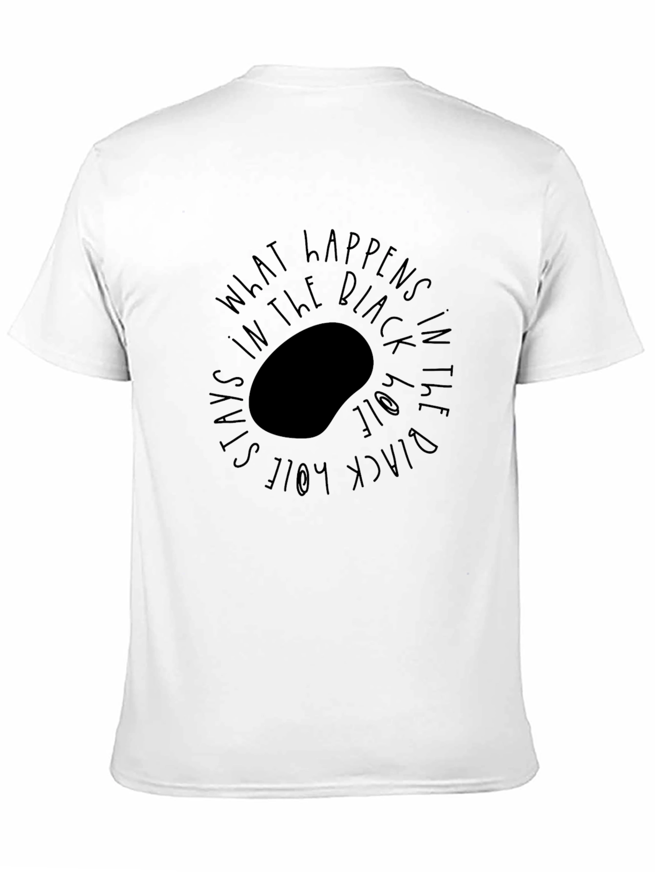 Black Black Hole Graphic Tee - What Happens in the Black Hole view 11