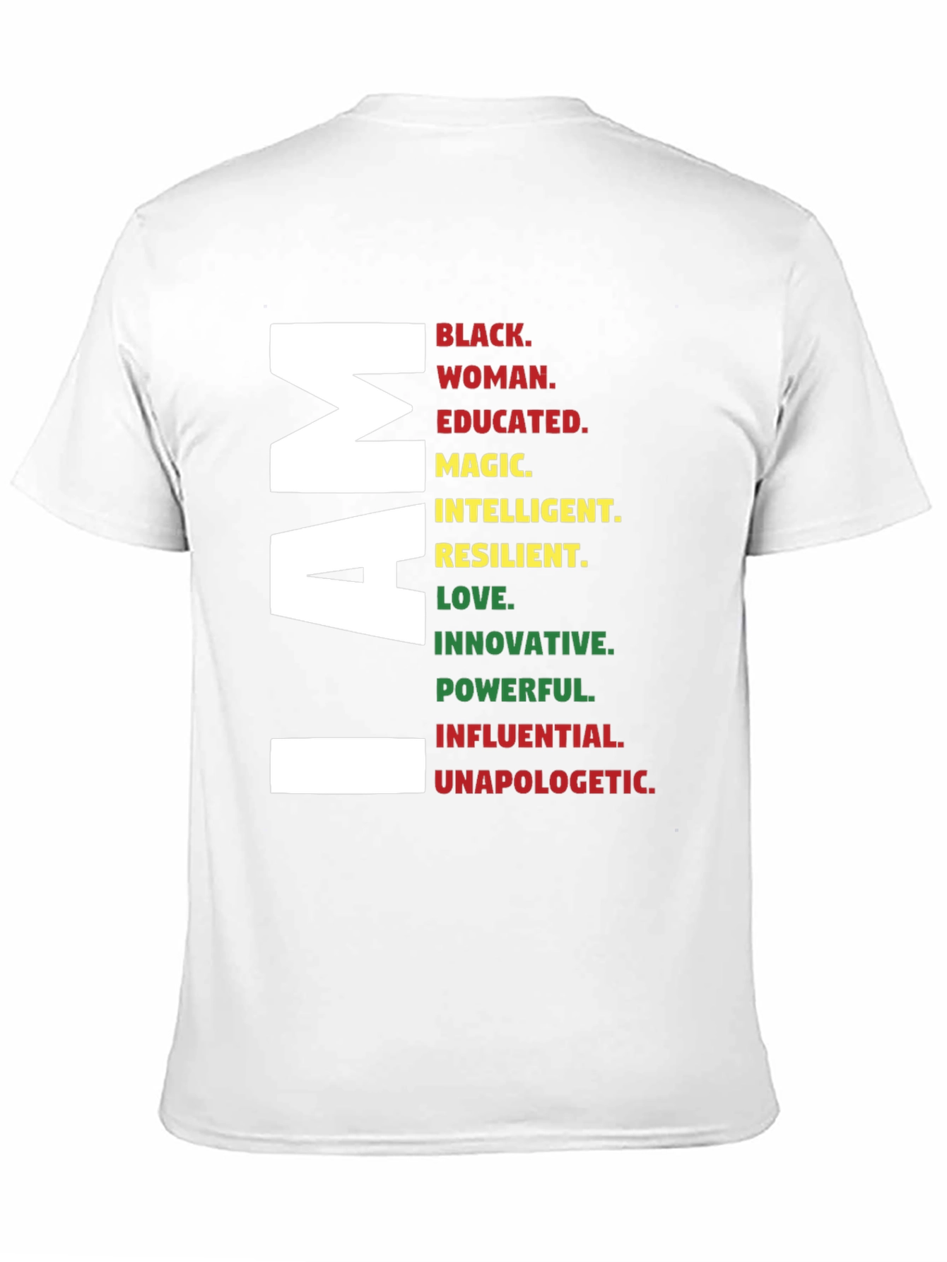 I AM Black Woman T-Shirt - Empowering Graphic Tee - 11