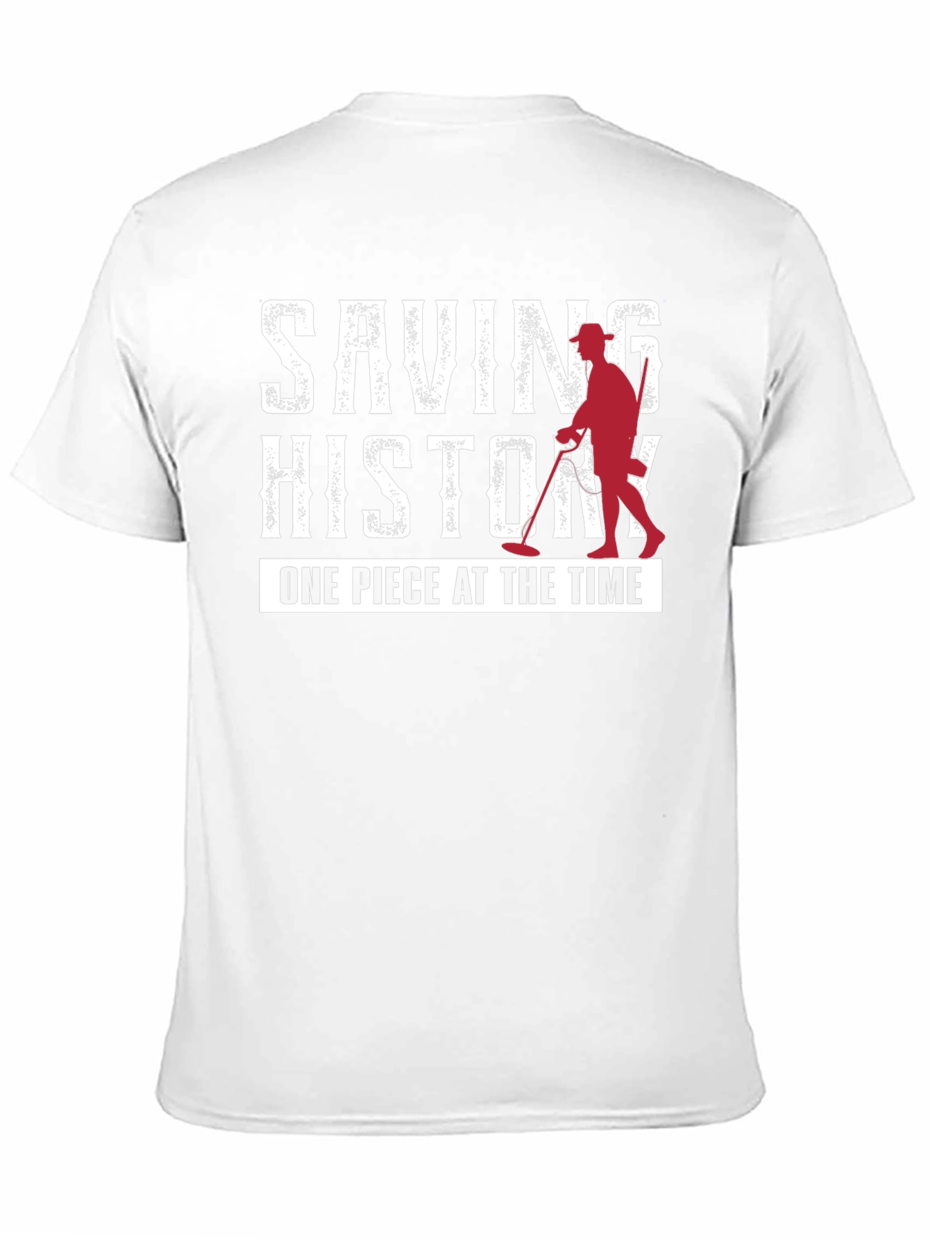 Black Saving History Metal Detecting T-Shirt view 11