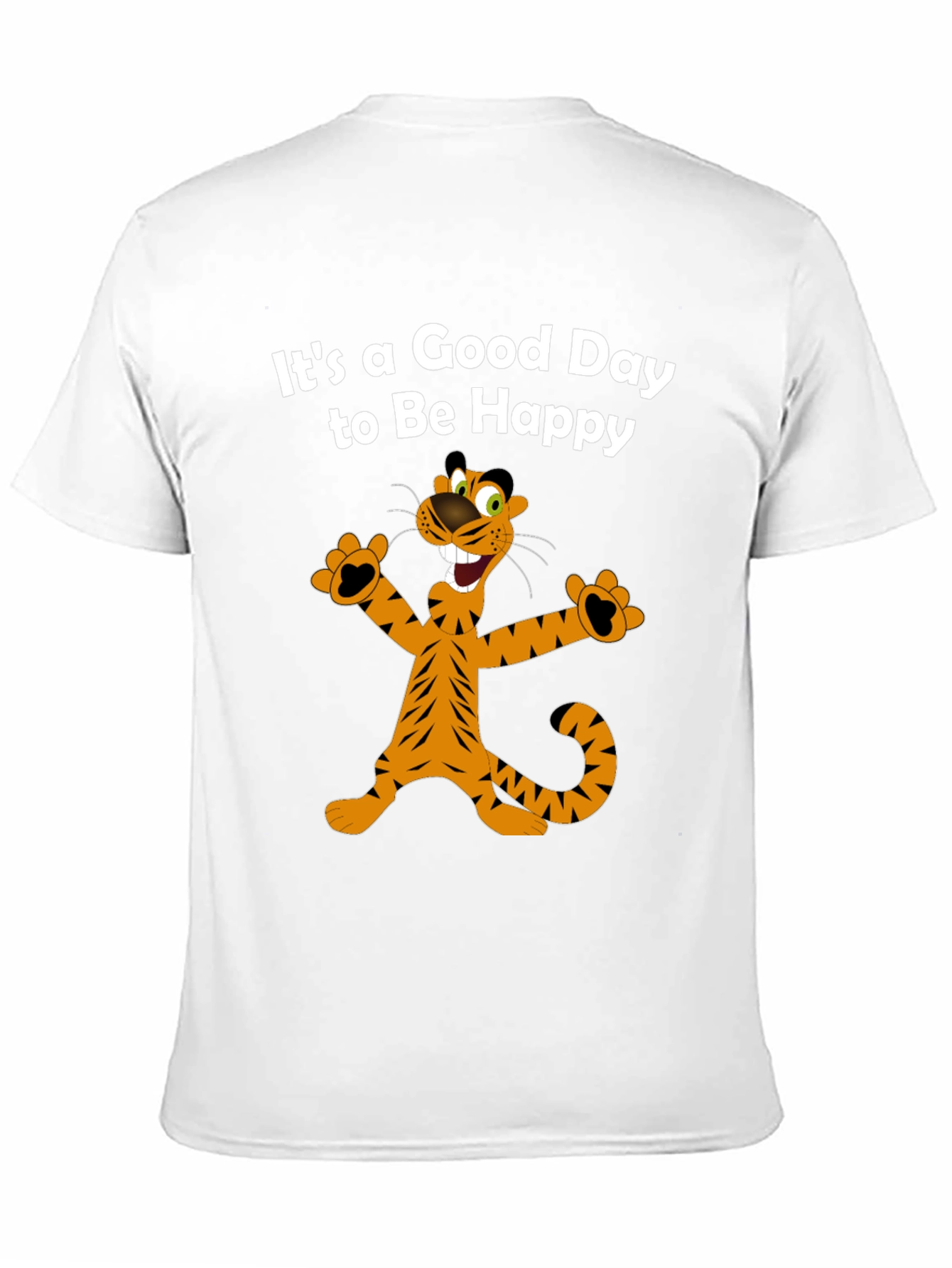 Black Happy Tiger Graphic Tee - It's a Good Day view 11