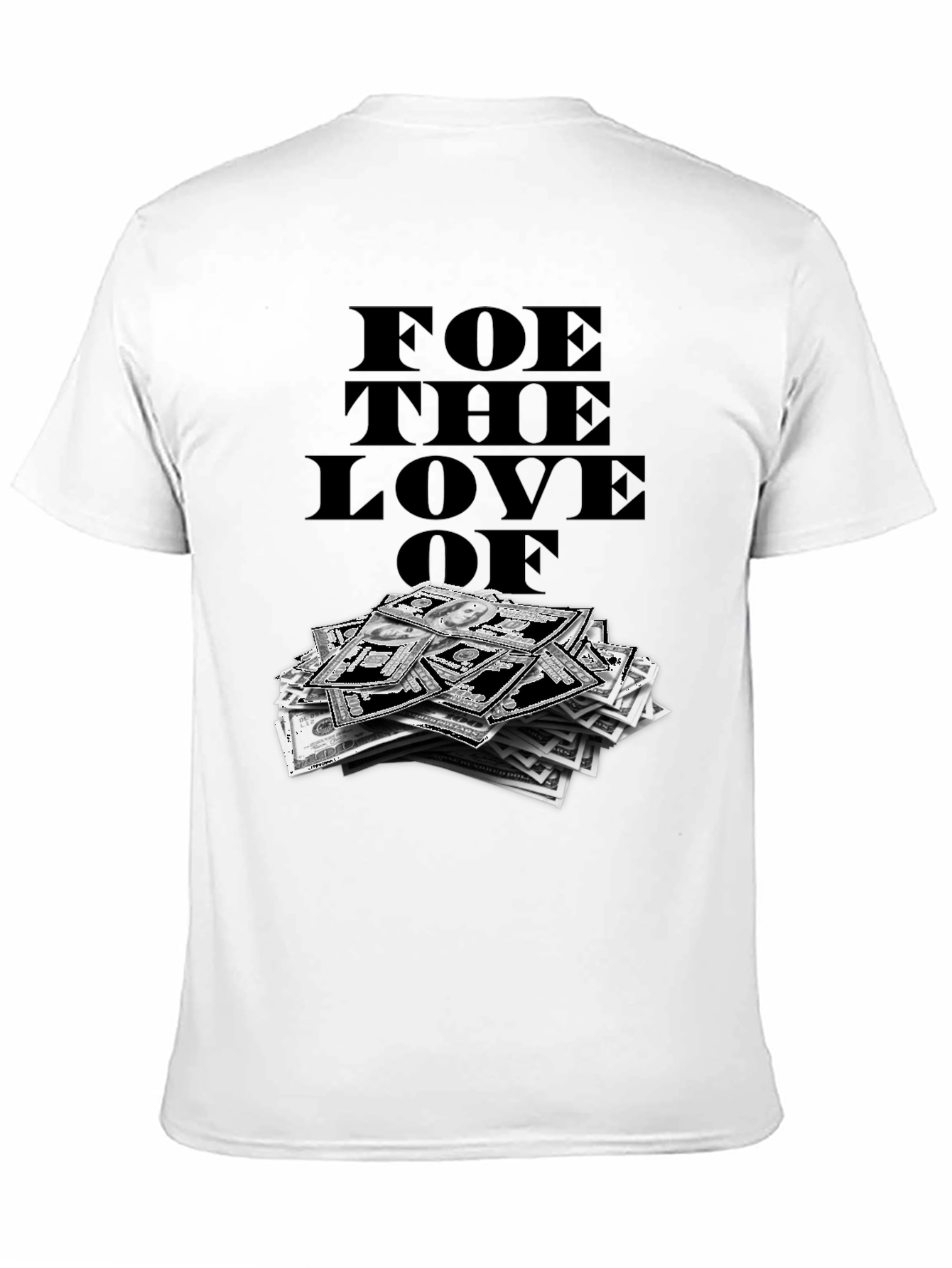 Black Foe The Love Of Money Graphic T-Shirt view 11