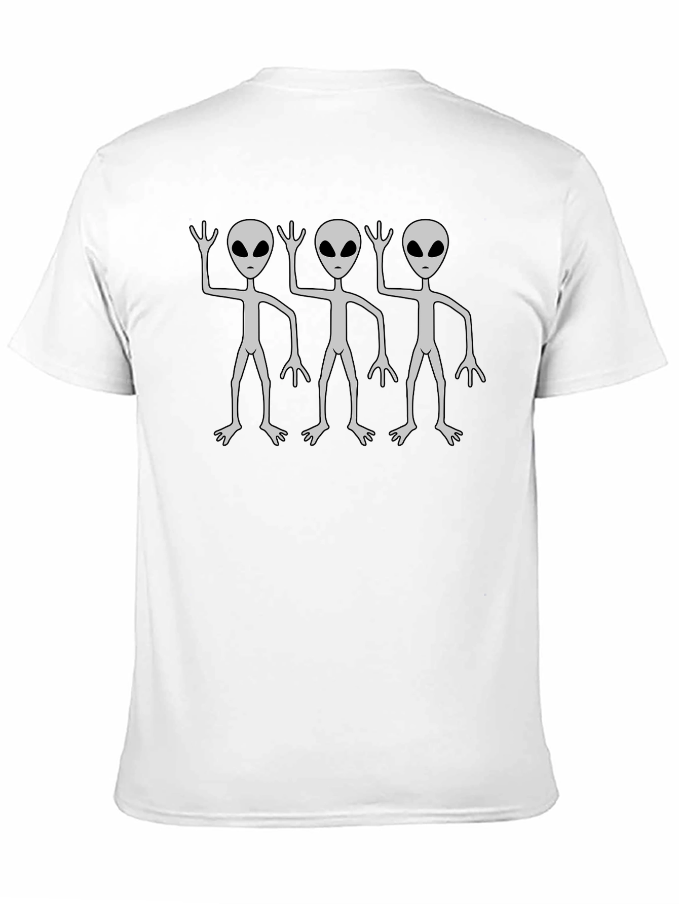 Black Alien Graphic Tee - Black Cotton T-Shirt view 11