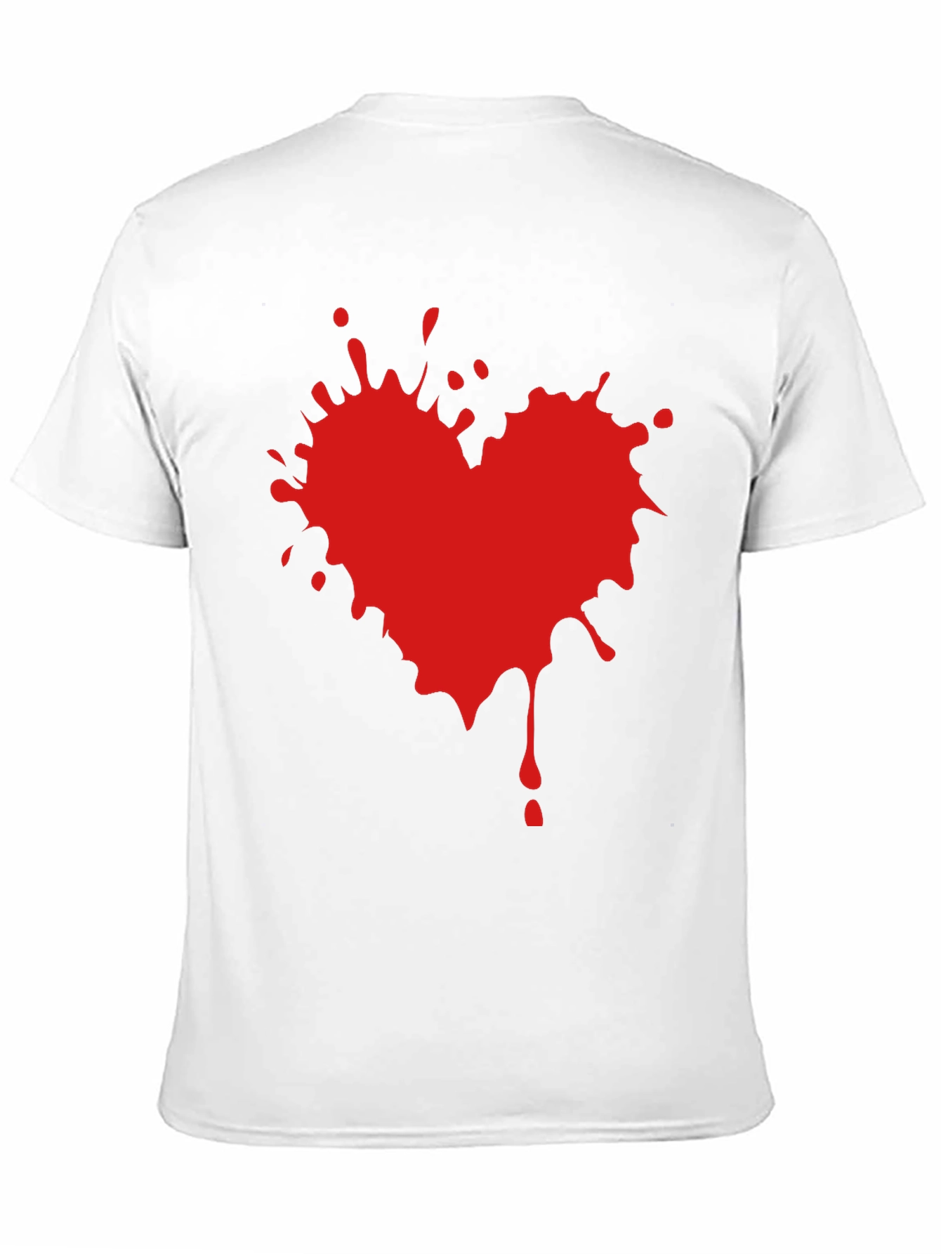 Black Heart Splatter Graphic Tee - Black T-Shirt view 11