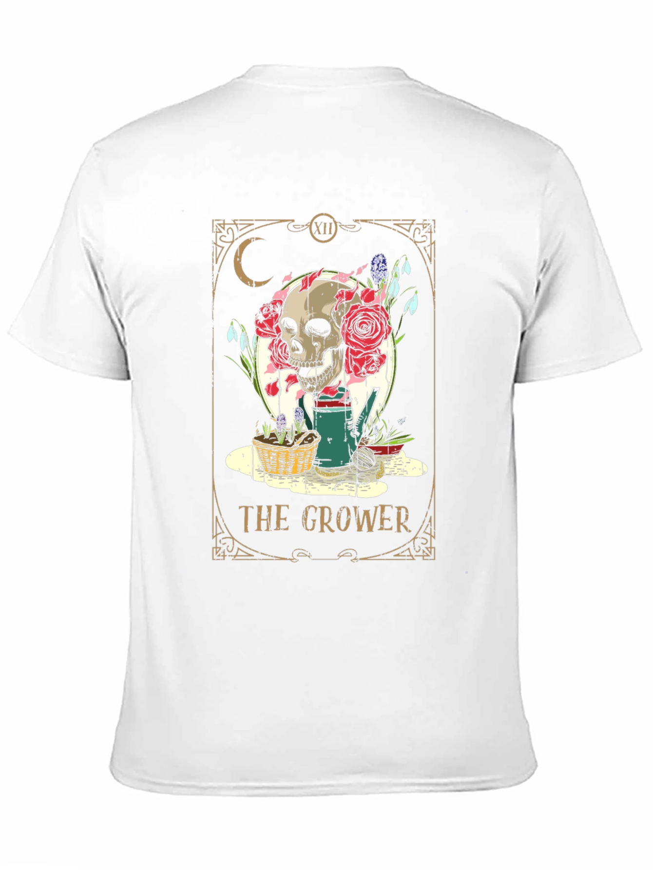 Black The Grower Tarot Card T-Shirt view 11