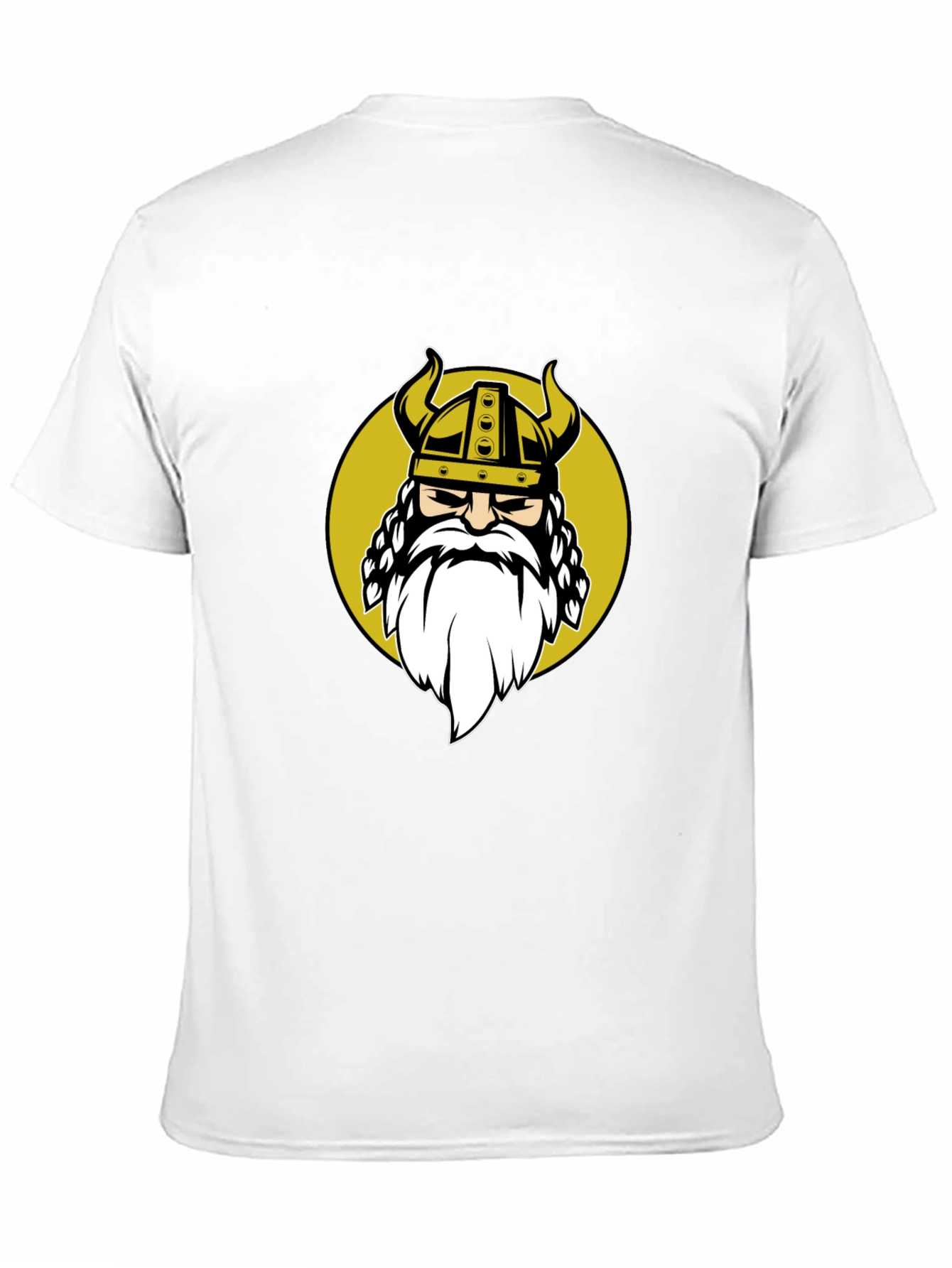 Black Viking Warrior Graphic Tee - Black Cotton Blend Shirt view 11