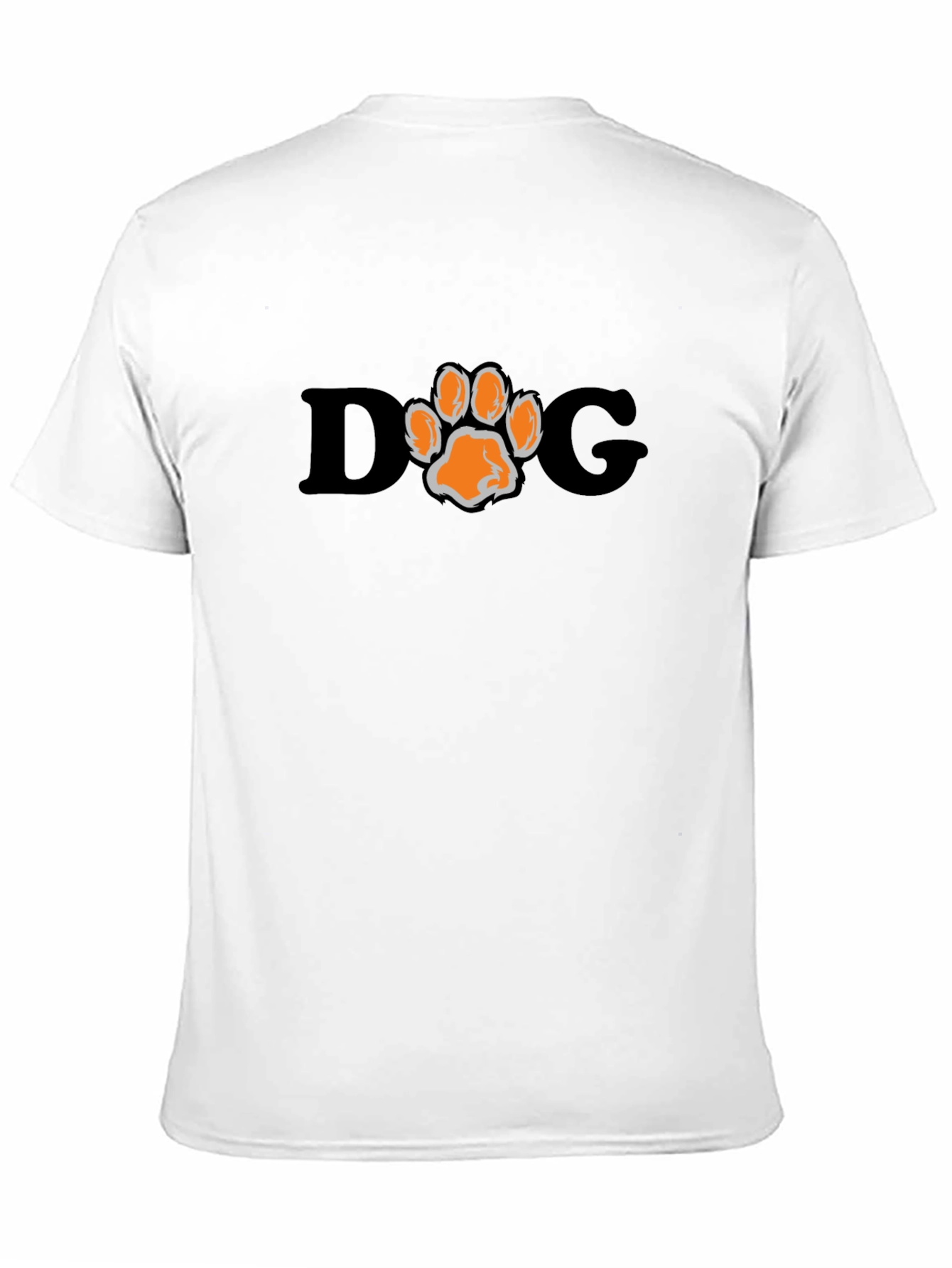 Black DOG Paw Print Graphic Tee view 11