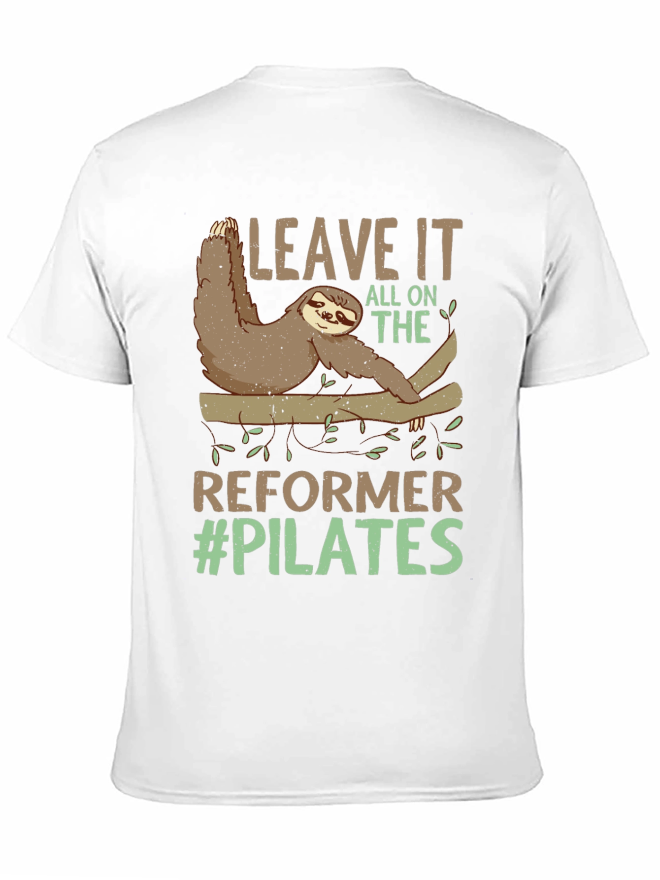 Black Sloth Pilates T-Shirt - Reformer Funny Workout Tee view 11