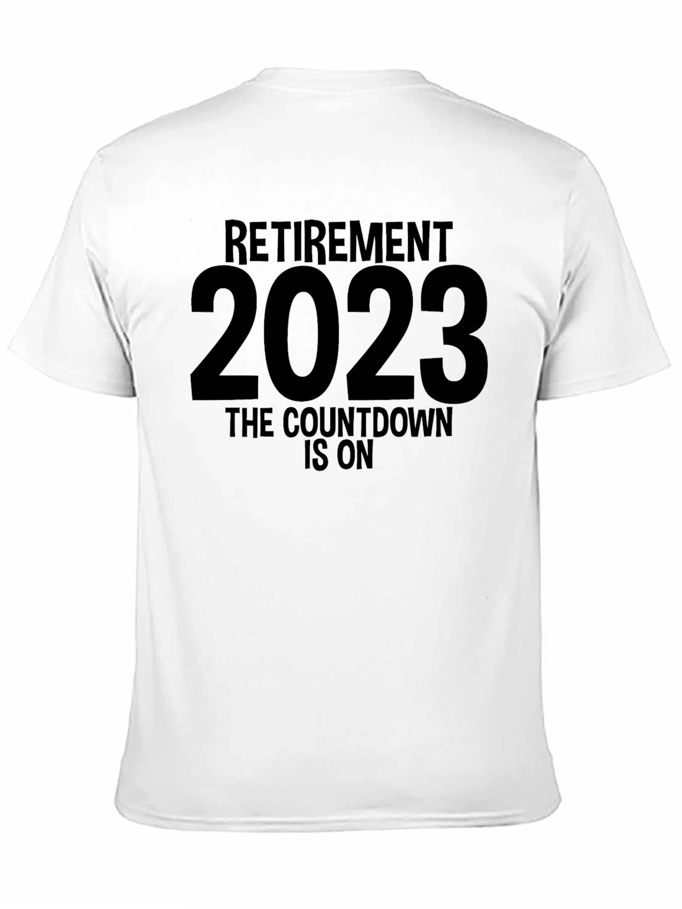 Black Retirement 2023 Countdown T-Shirt view 11