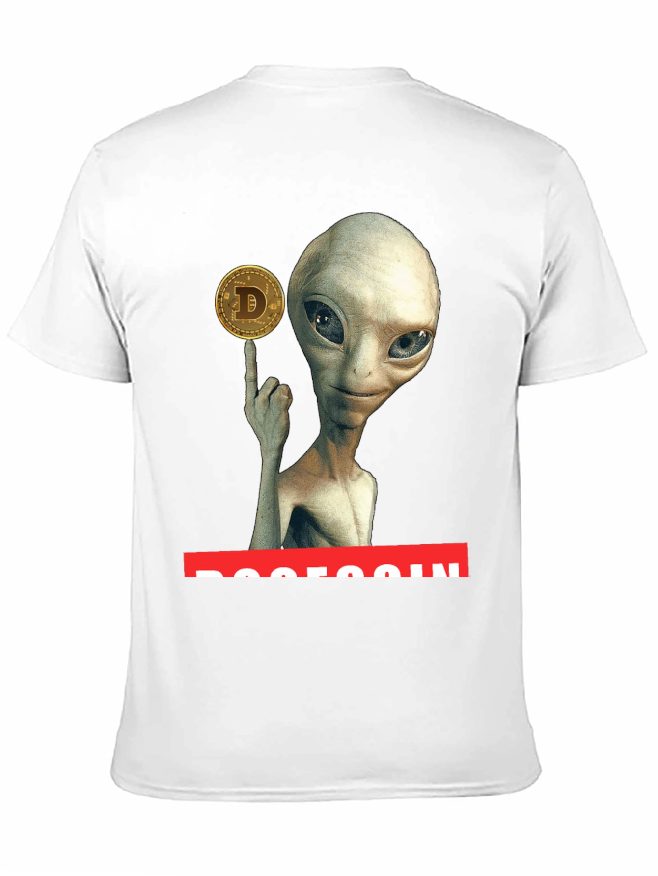 Black Alien Dogecoin T-Shirt - Crypto Tee view 11