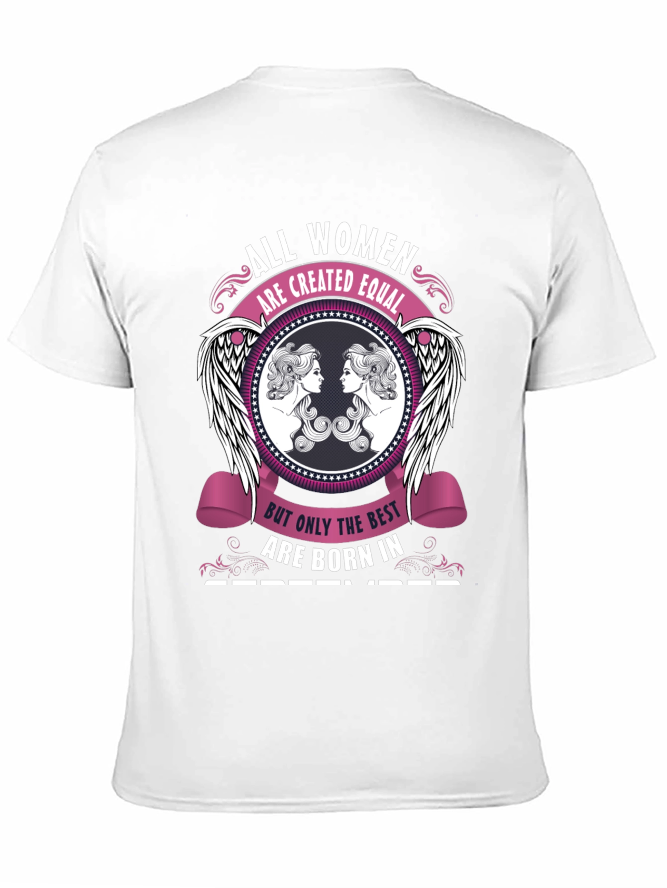 Black All Women September Birthday Graphic T-Shirt view 11