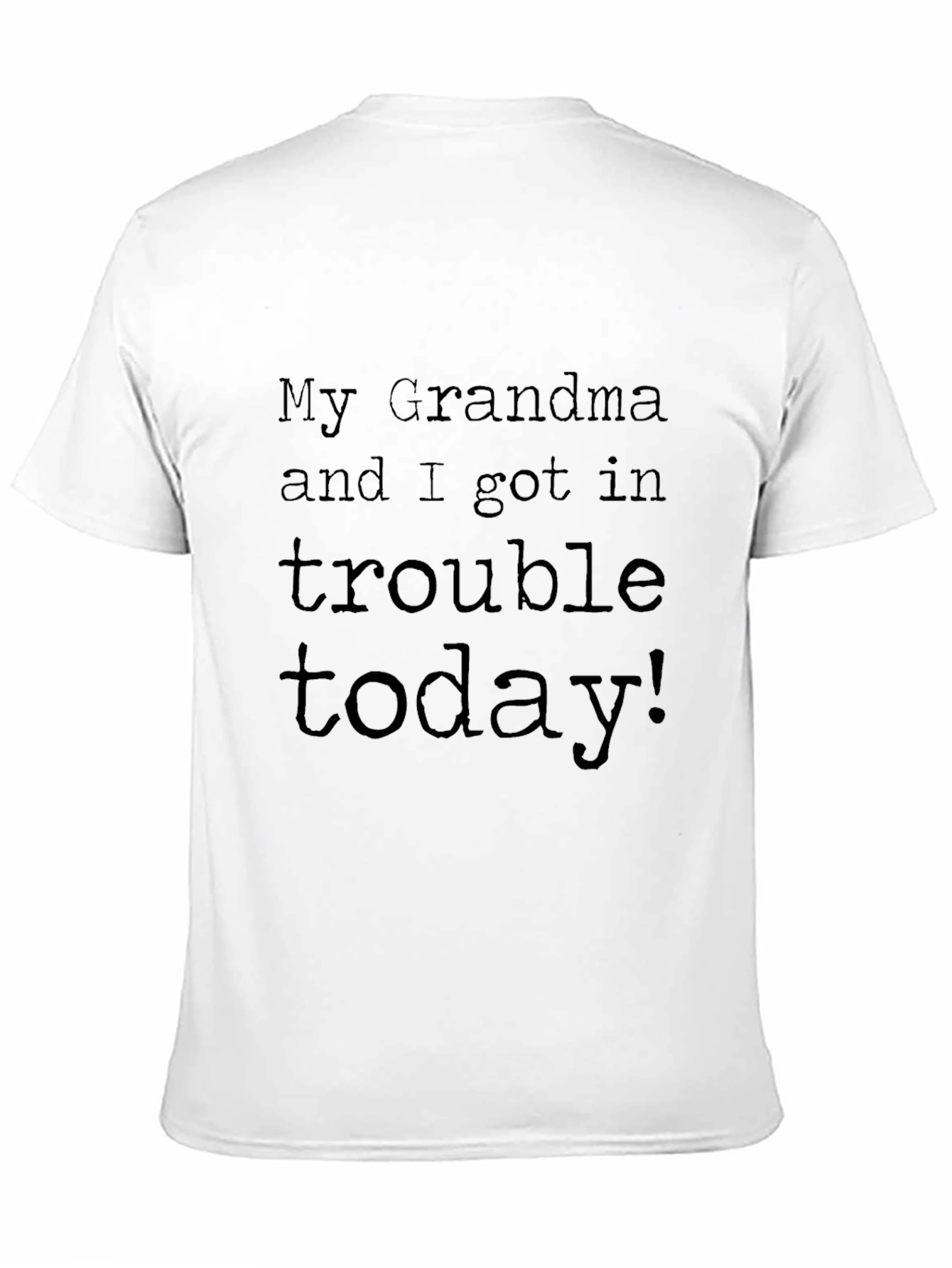 Black Grandma Trouble Tee - Fun Novelty T-Shirt view 11