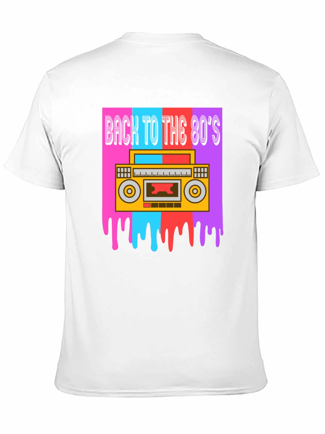 Black Retro 80s Boombox Graphic Tee view 11
