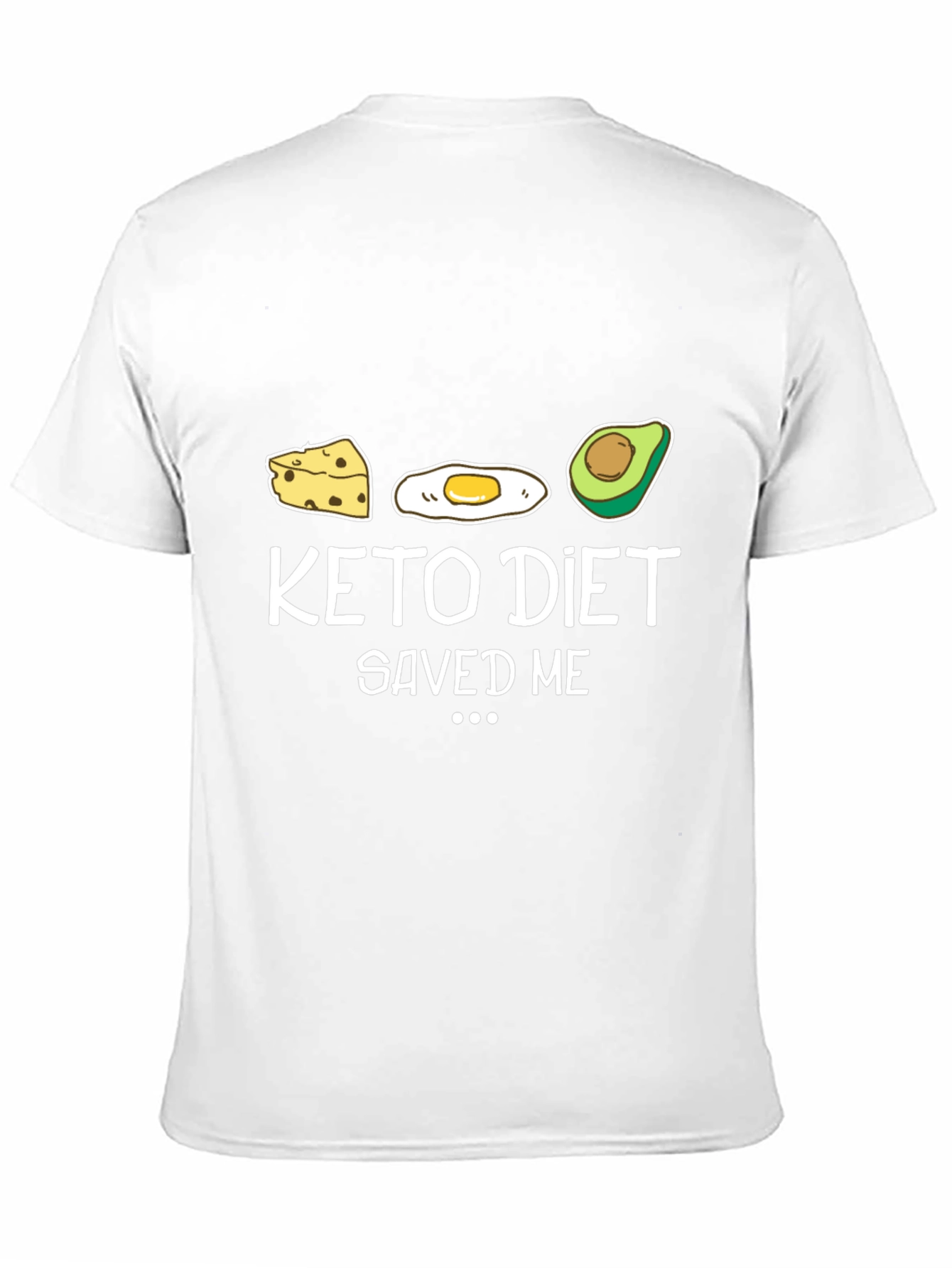 Black Keto Diet Saved Me Funny Graphic T-Shirt view 11