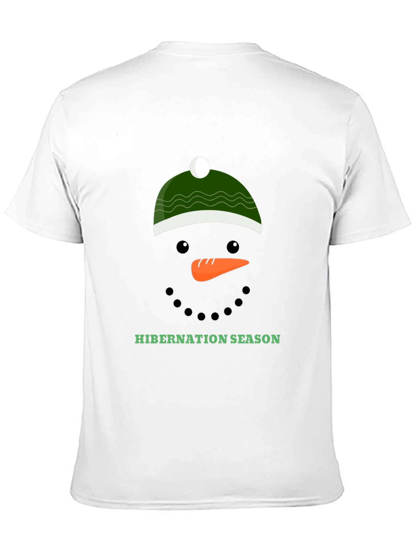 Black Hibernation Season Snowman Graphic Tee view 11