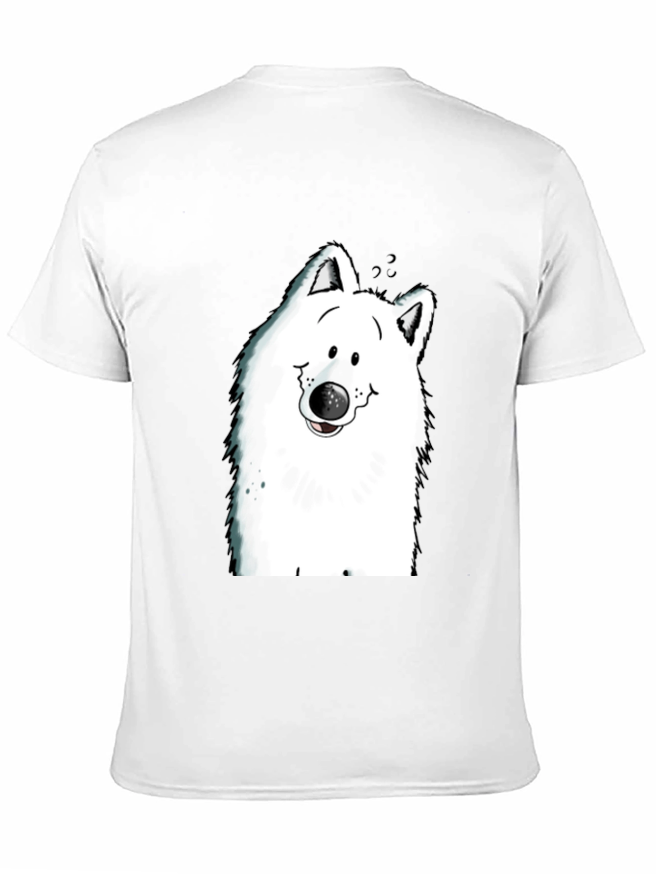 Black Cartoon Dog Graphic Tee - Black T-Shirt view 11