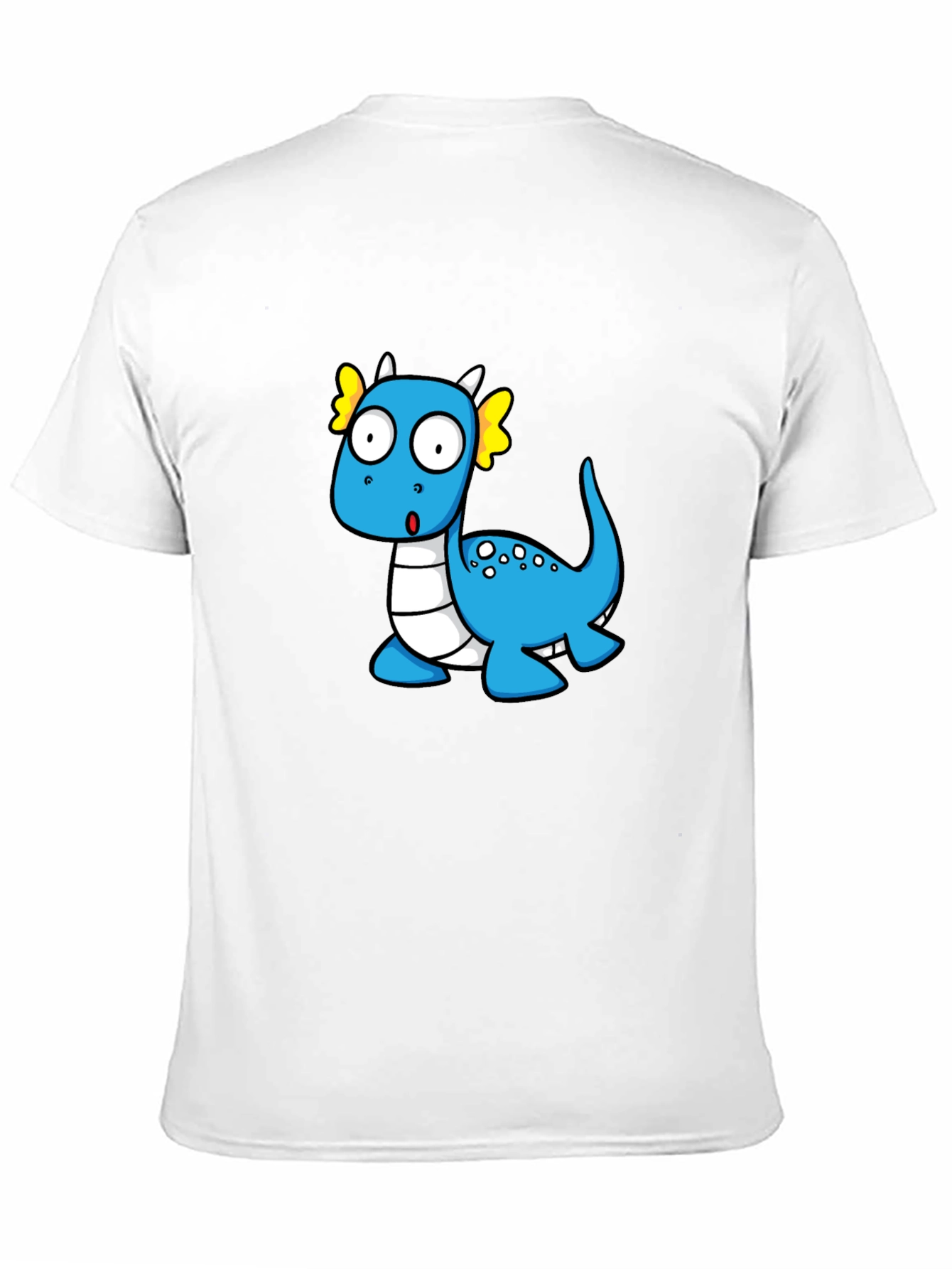 Black Cute Cartoon Dragon Graphic T-Shirt view 11