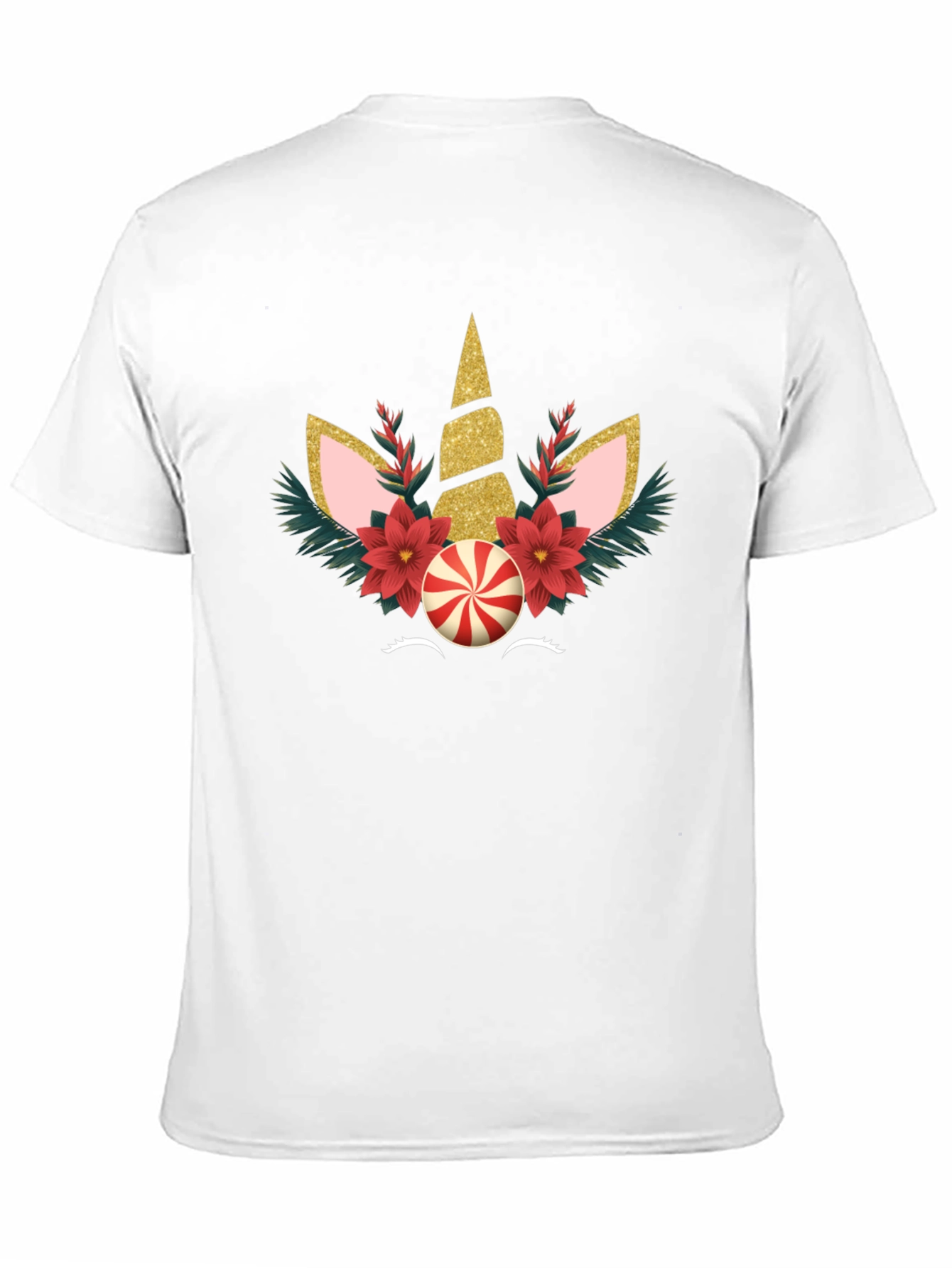 Black Unicorn Christmas T-Shirt Holiday Tee view 11