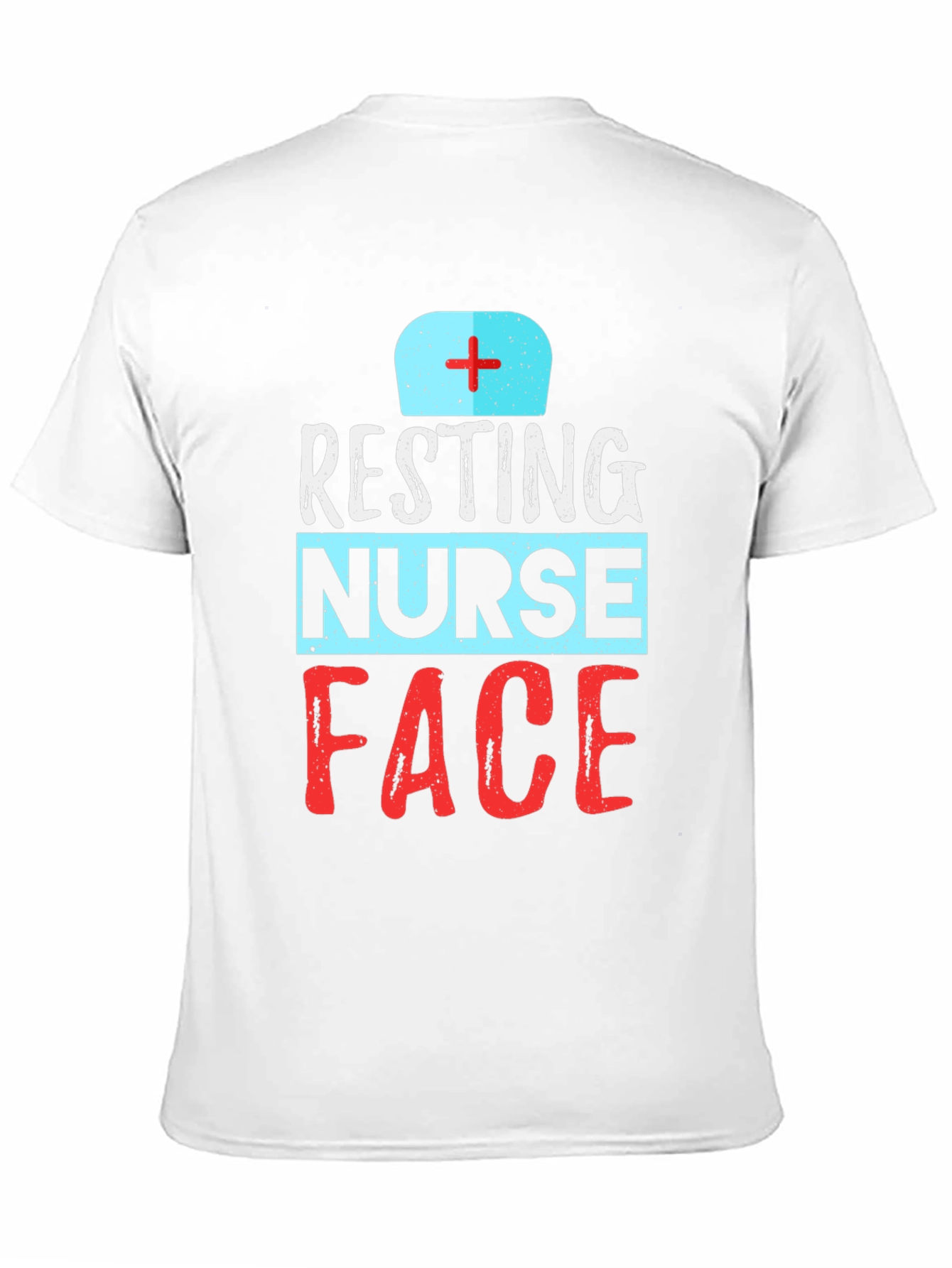 Black Resting Nurse Face Graphic T-Shirt - Black view 11