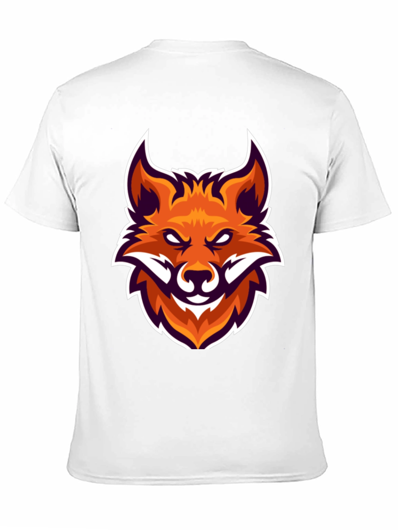 Black Black T-Shirt with Fox Head Graphic view 11