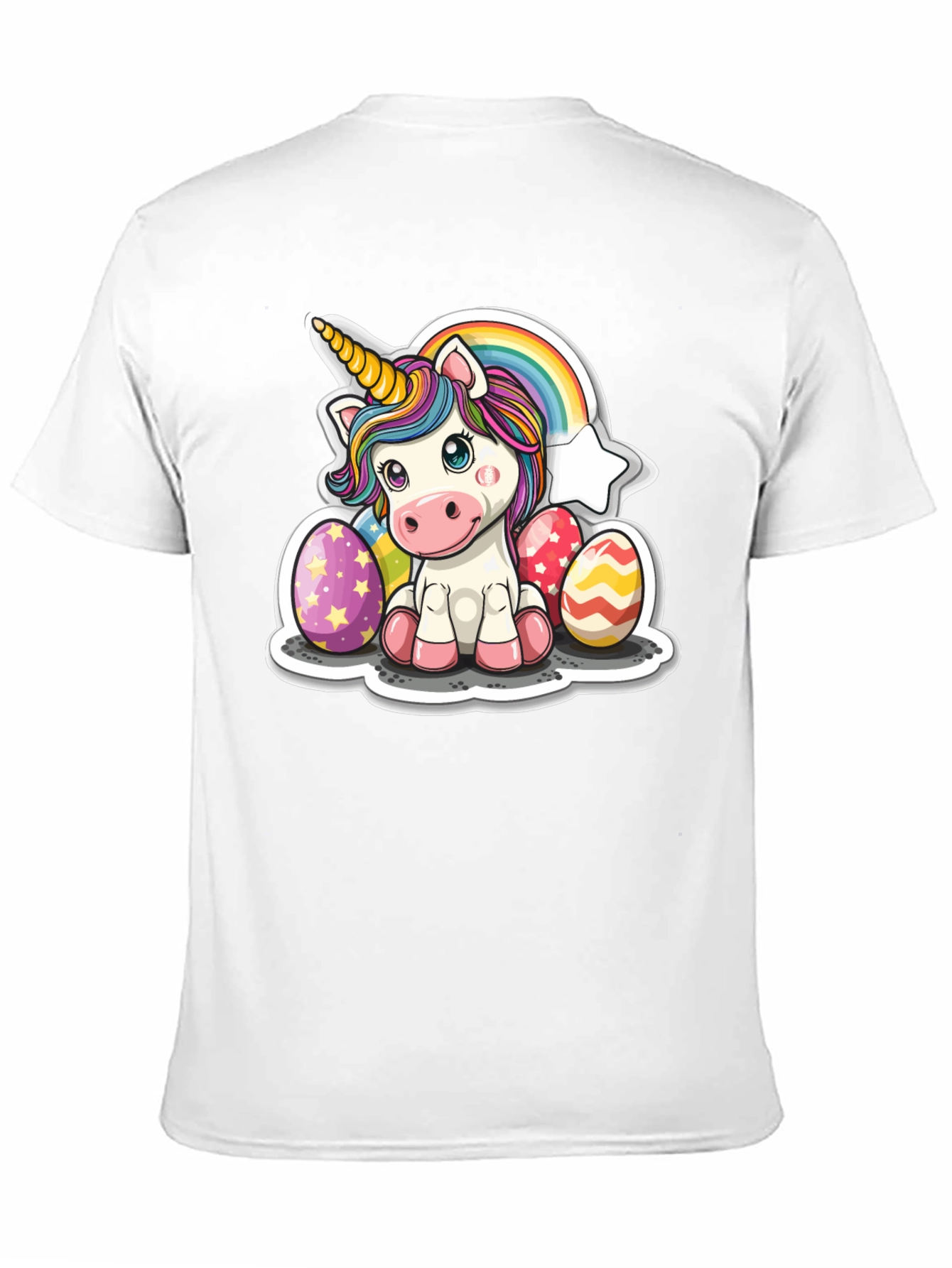 Black Unicorn Easter Egg T-Shirt view 11