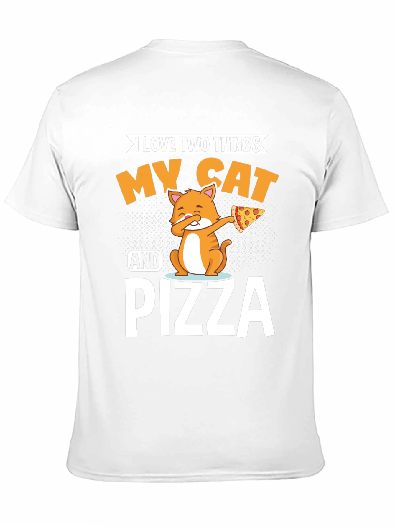 Black My Cat and Pizza T-Shirt - Funny Novelty Tee view 11