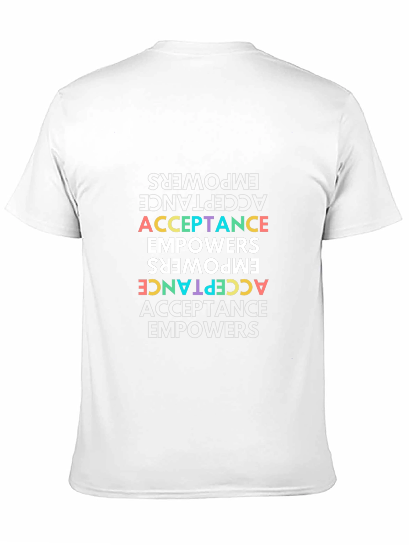 Black Acceptance Empowers T-Shirt - Unisex Black Tee view 11