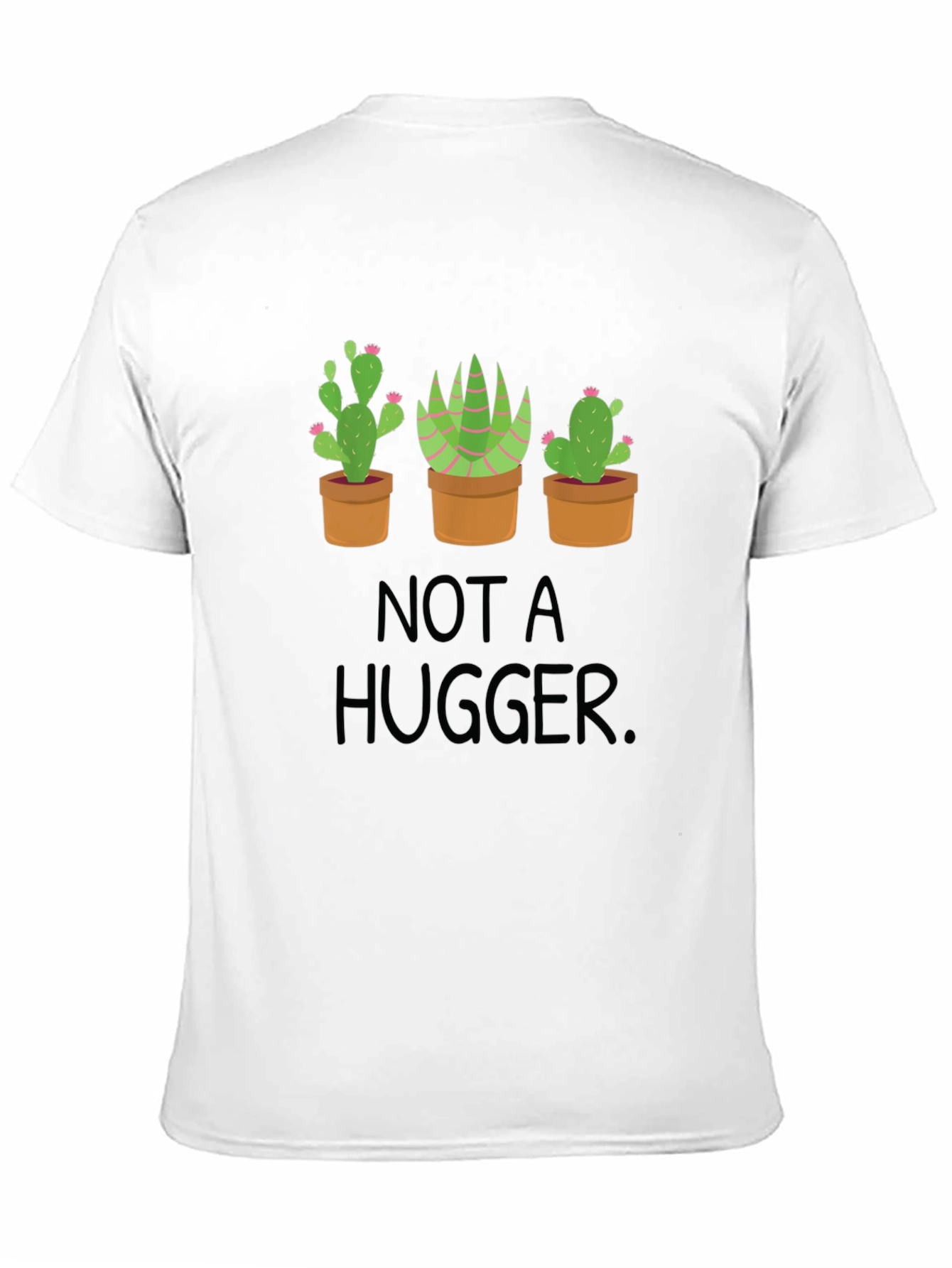 Black Not a Hugger Cactus Graphic Tee view 11