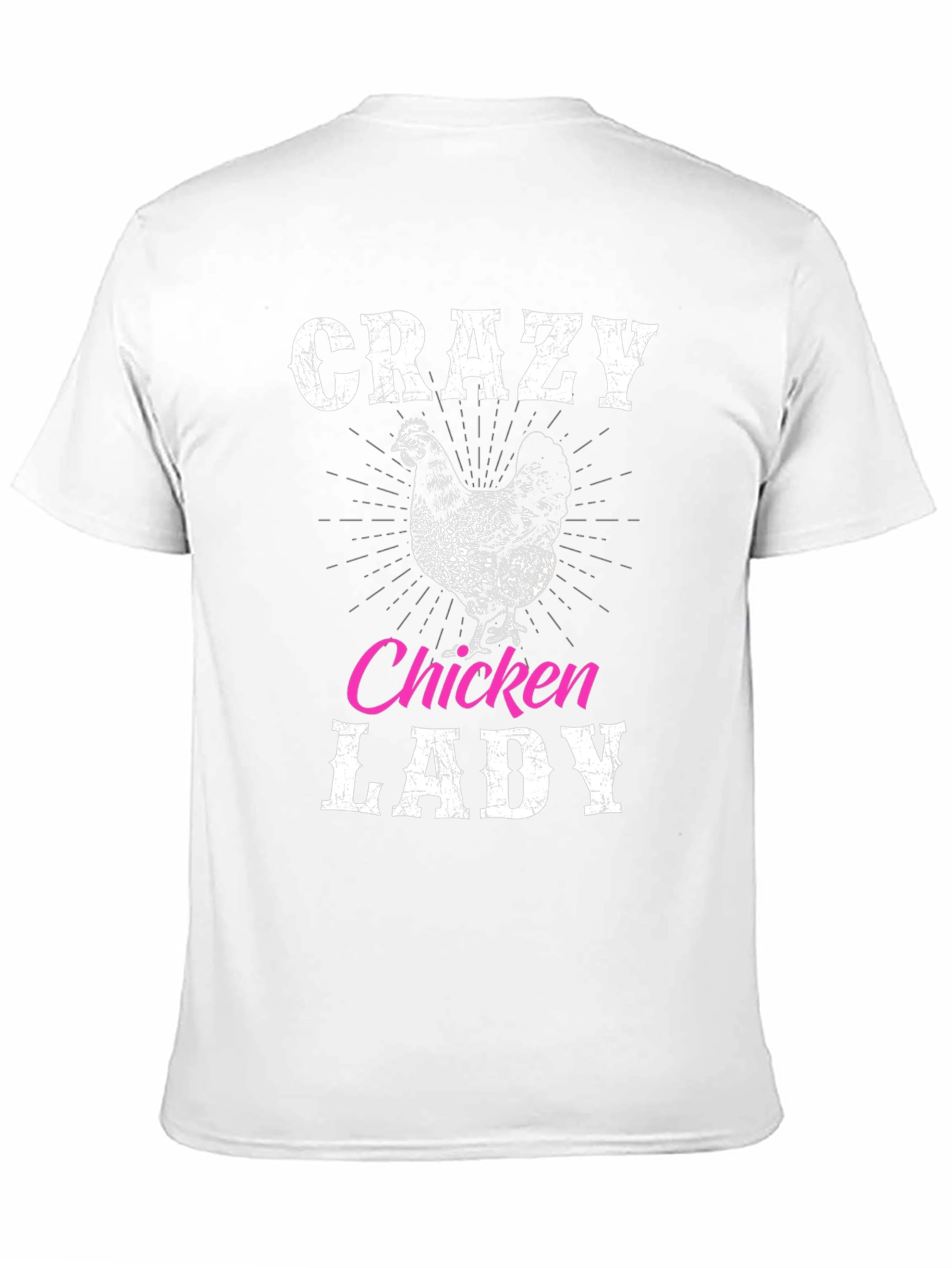 Black Crazy Chicken Lady Graphic T-Shirt view 11
