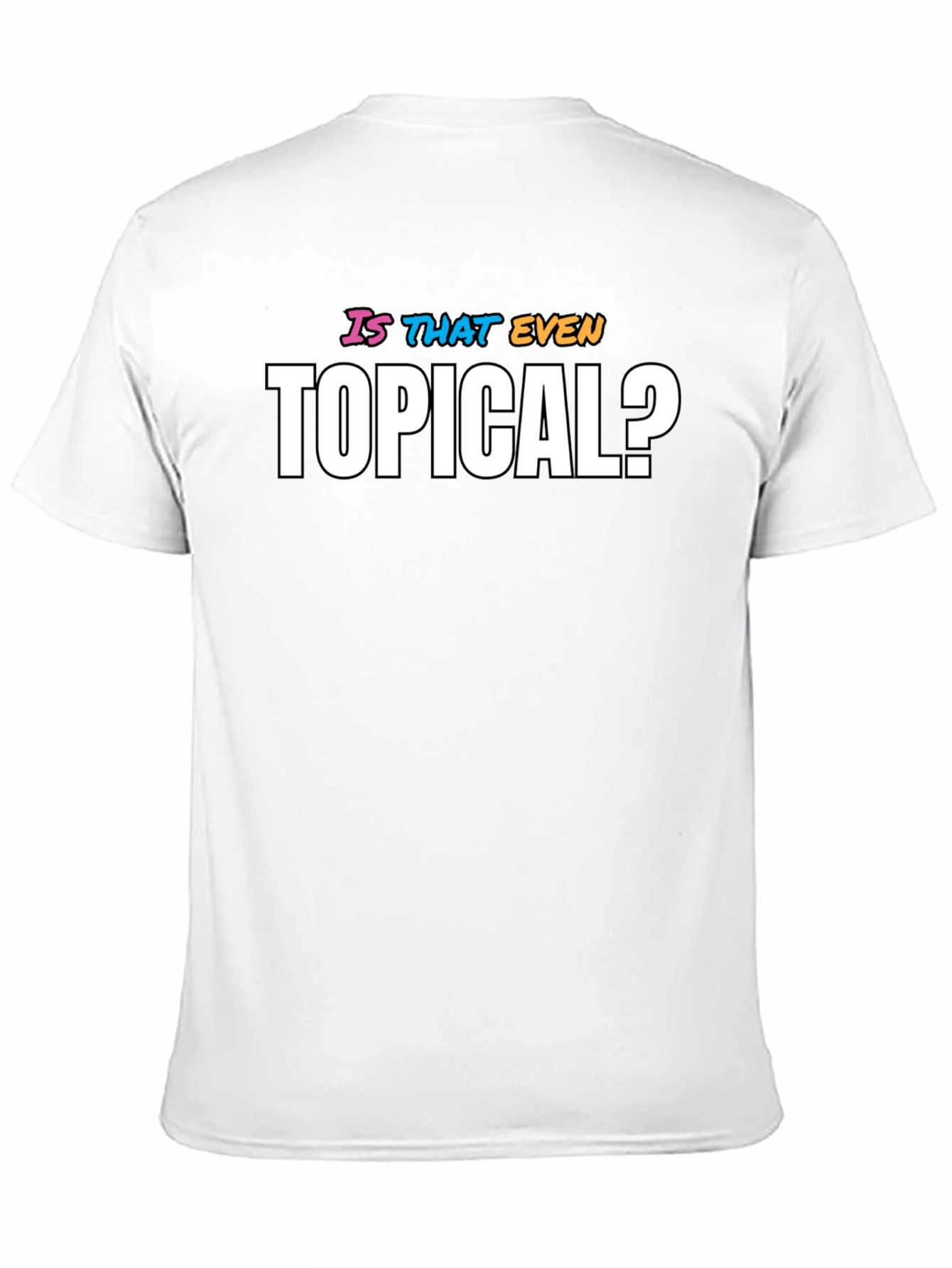 Black Is That Even Topical? Funny Graphic Tee view 11