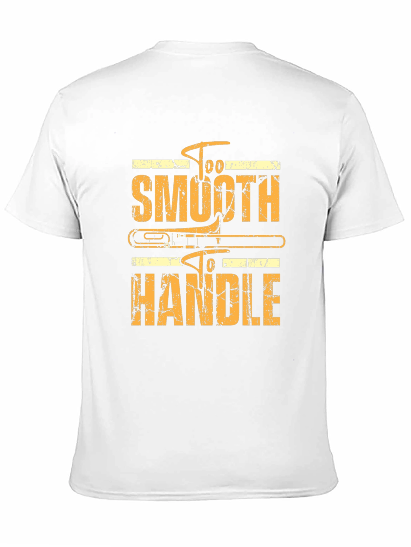Black Too Smooth To Handle Trombone Black T-Shirt view 11