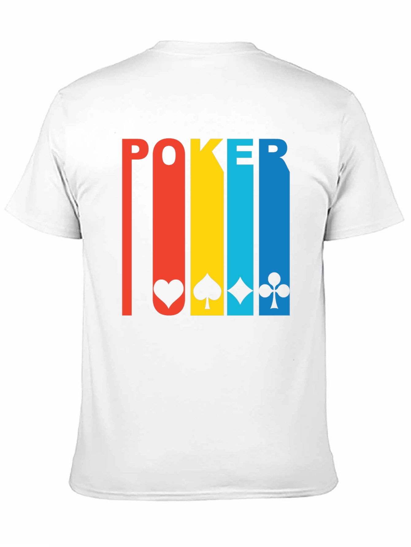 Black Poker Card Suits Graphic Tee - Lucky Shirt view 11