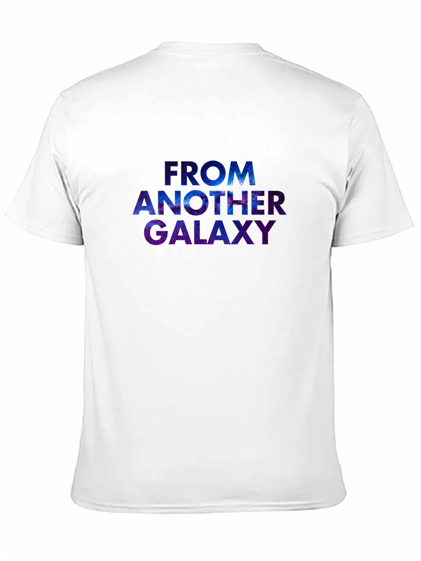 Black Galaxy Design Graphic T-Shirt view 11