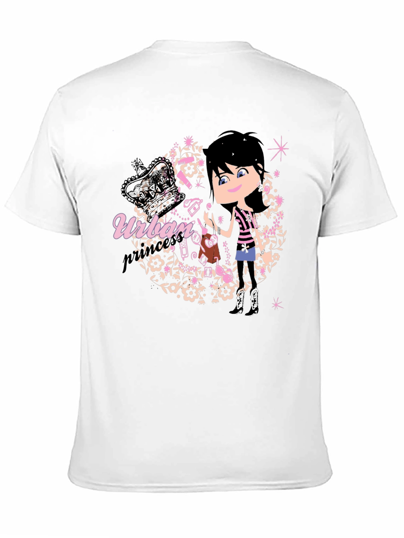 Black Urban Princess Black T-Shirt view 11