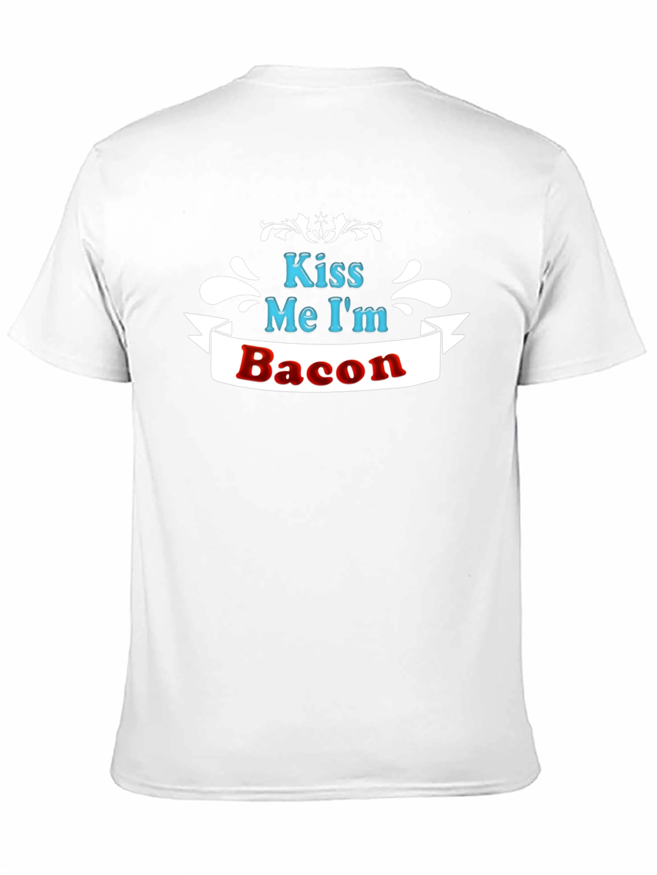 Black Kiss Me I'm Bacon - Funny T-Shirt view 11