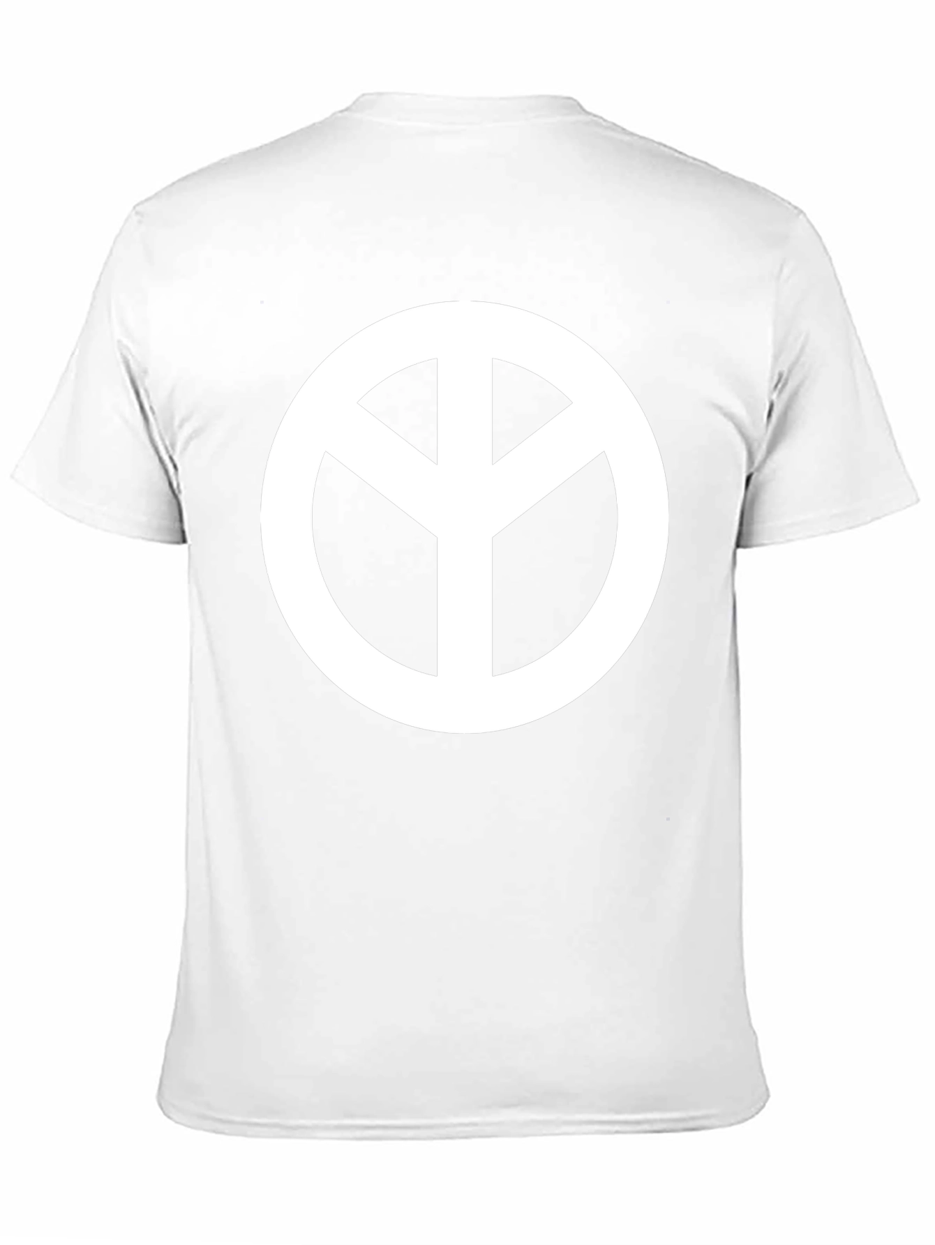 Black Peace Symbol Black T-Shirt view 11