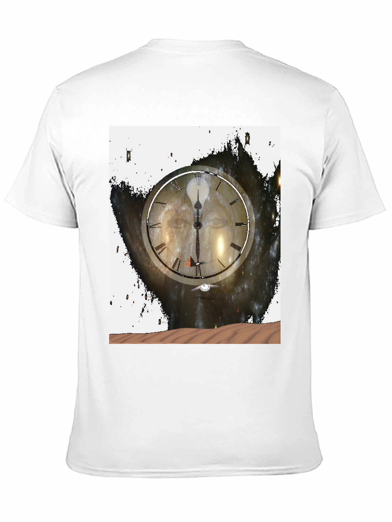 Black Time and Space Graphic Tee - Black Cotton Comfort view 11