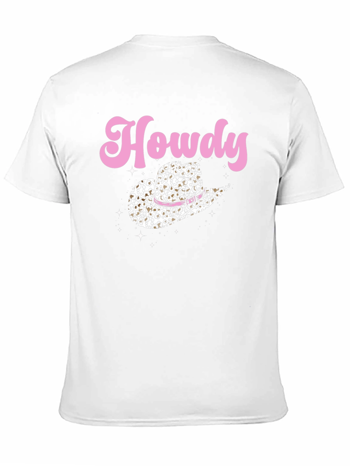 Black Howdy Leopard Cowboy Hat Graphic Tee view 11