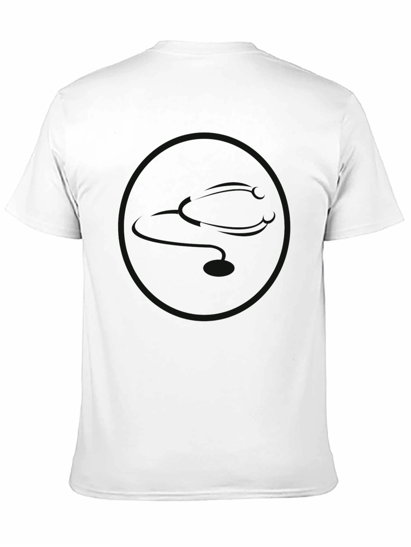 Black Men's Graphic Tee - Subtle Circle Design - Soft Cotton Blend view 11