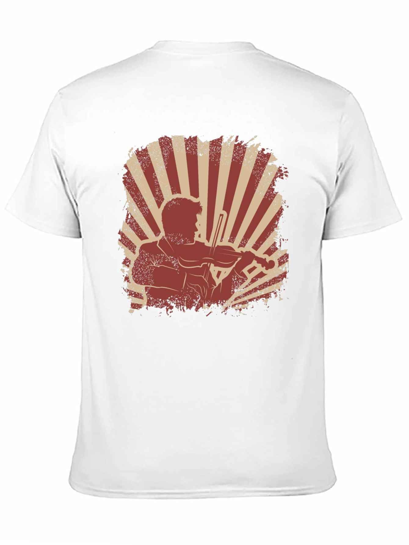 Black Violinist Graphic T-Shirt - Vintage Style view 11