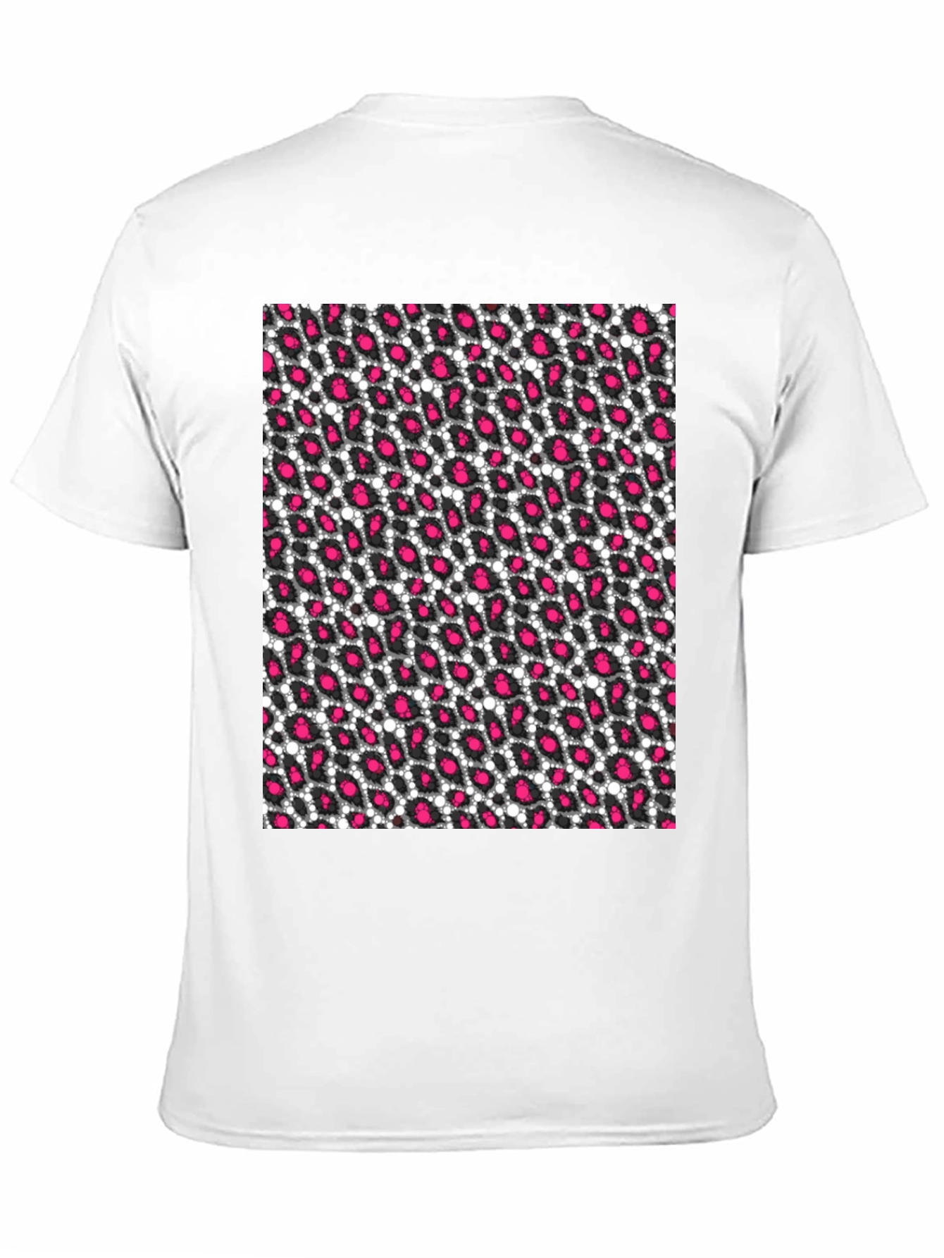 Black Black T-Shirt with Pink Leopard Print view 11