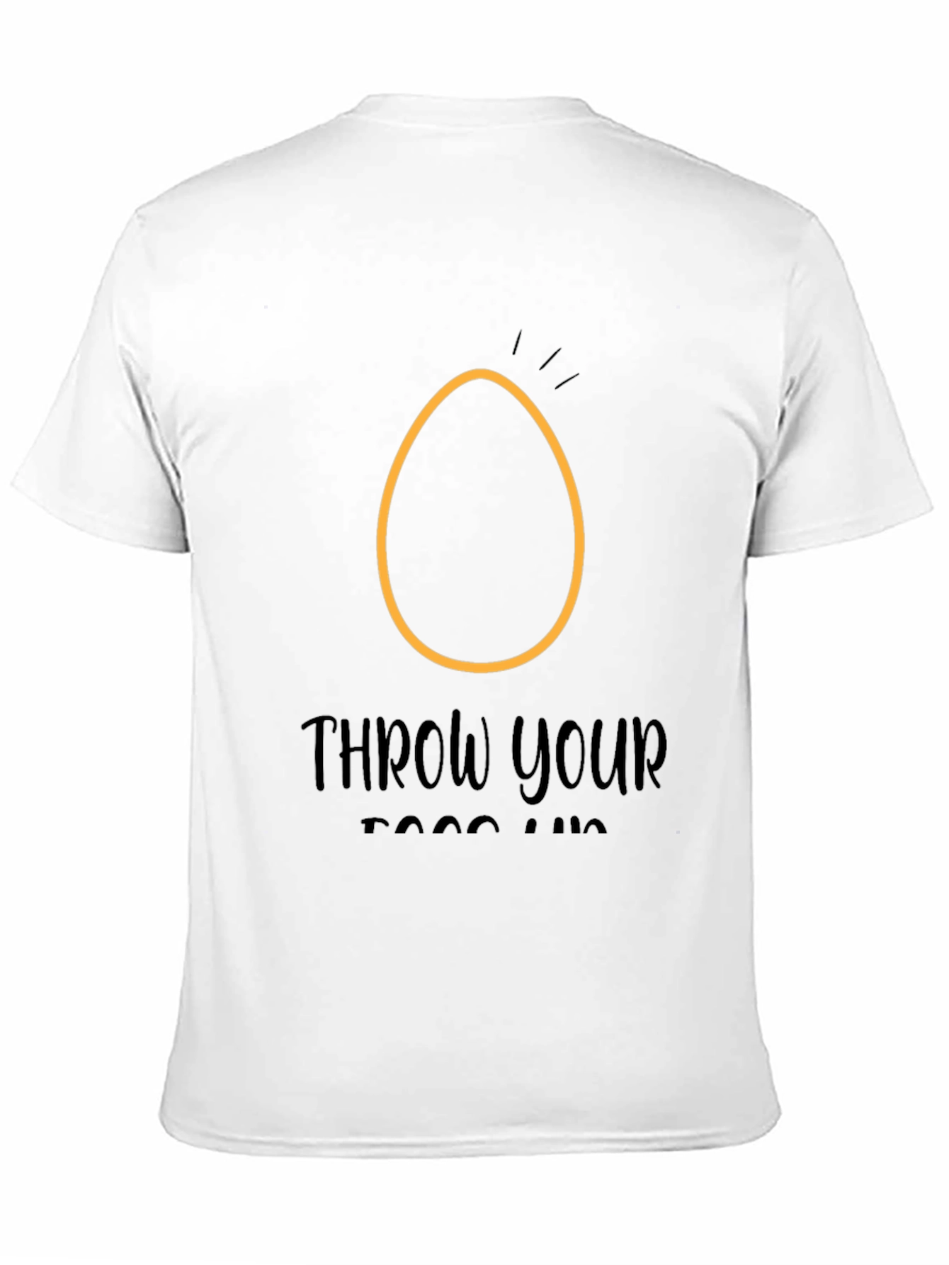Black Throw Your Eggs Up T-Shirt view 11
