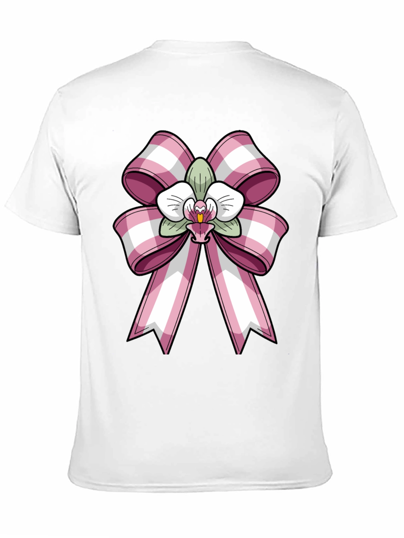 Black Orchid Bow Graphic Tee - Stylish Casual Wear view 11