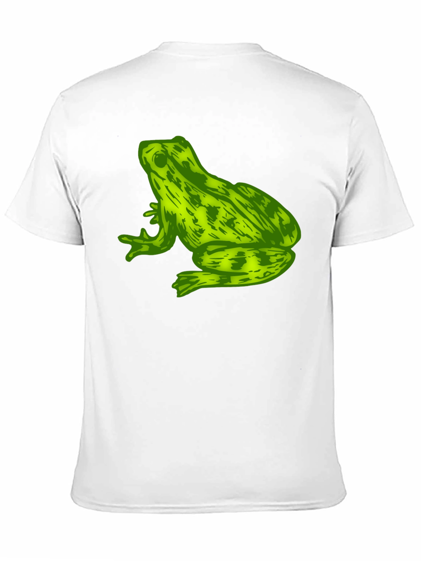 Black Frog Graphic Print Men's T-Shirt - Black view 11