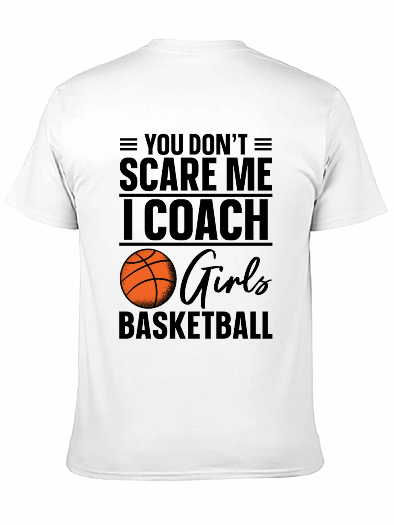 Black Girls Basketball Coach T-Shirt - Motivational Design view 11