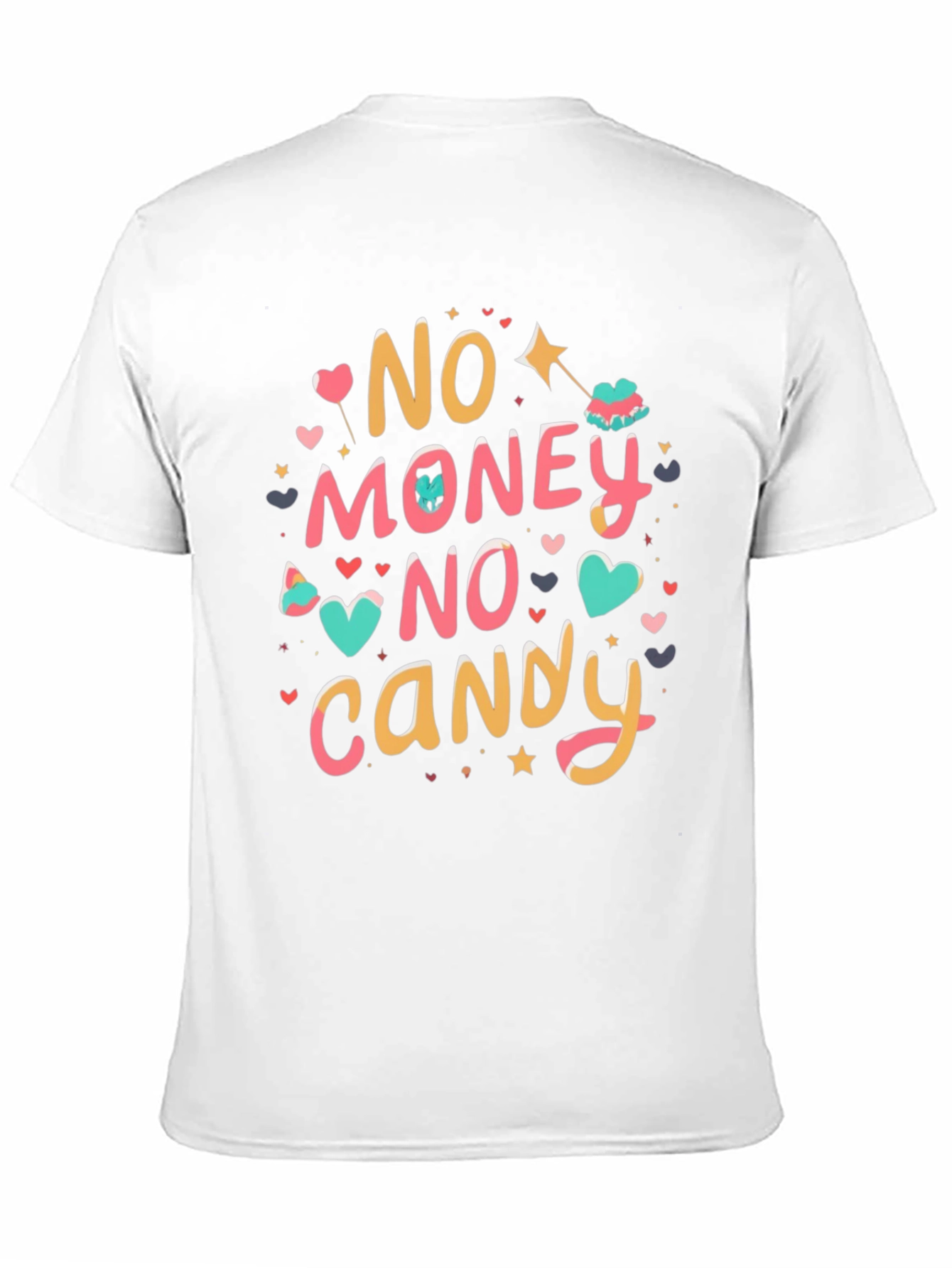 Black No Money No Candy Graphic Tee view 11