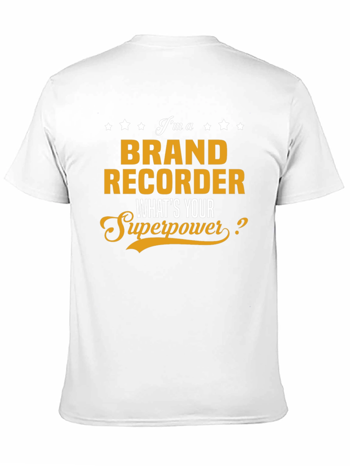 Black Brand Recorder Superpower Graphic Tee view 11