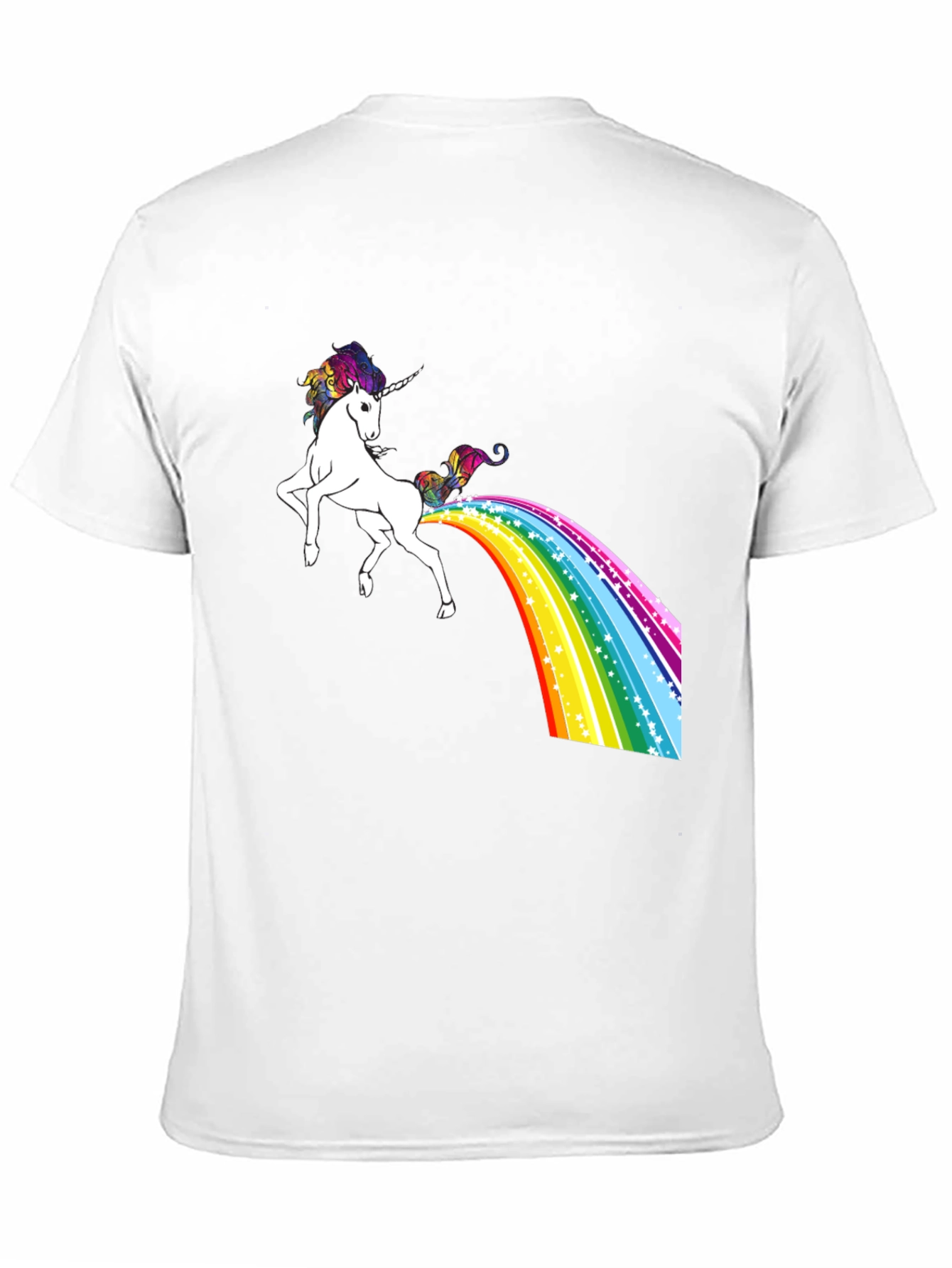 Black Rainbow Unicorn T-Shirt - Magical Poop! view 11